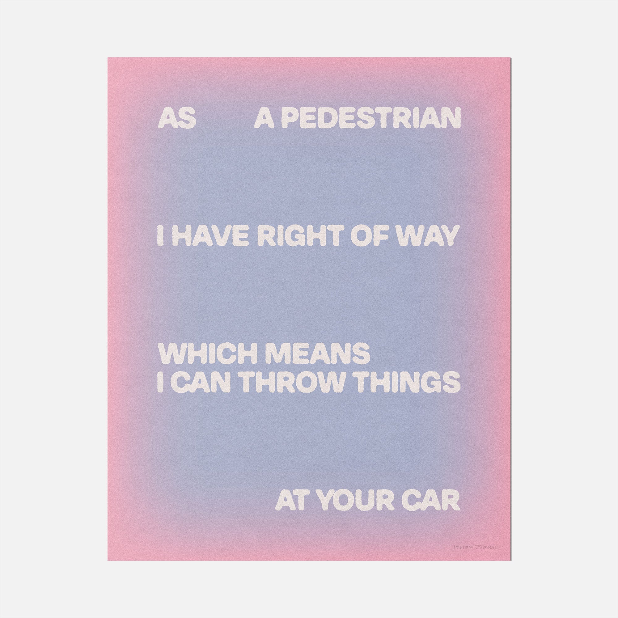PEDESTRIAN PRINT