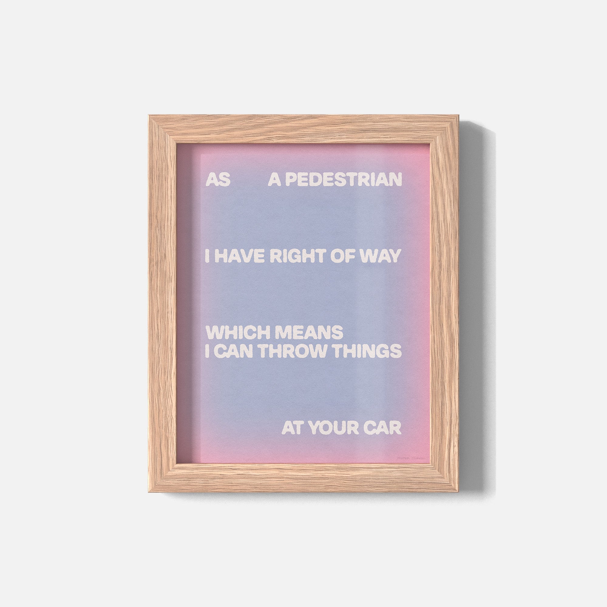 PEDESTRIAN PRINT