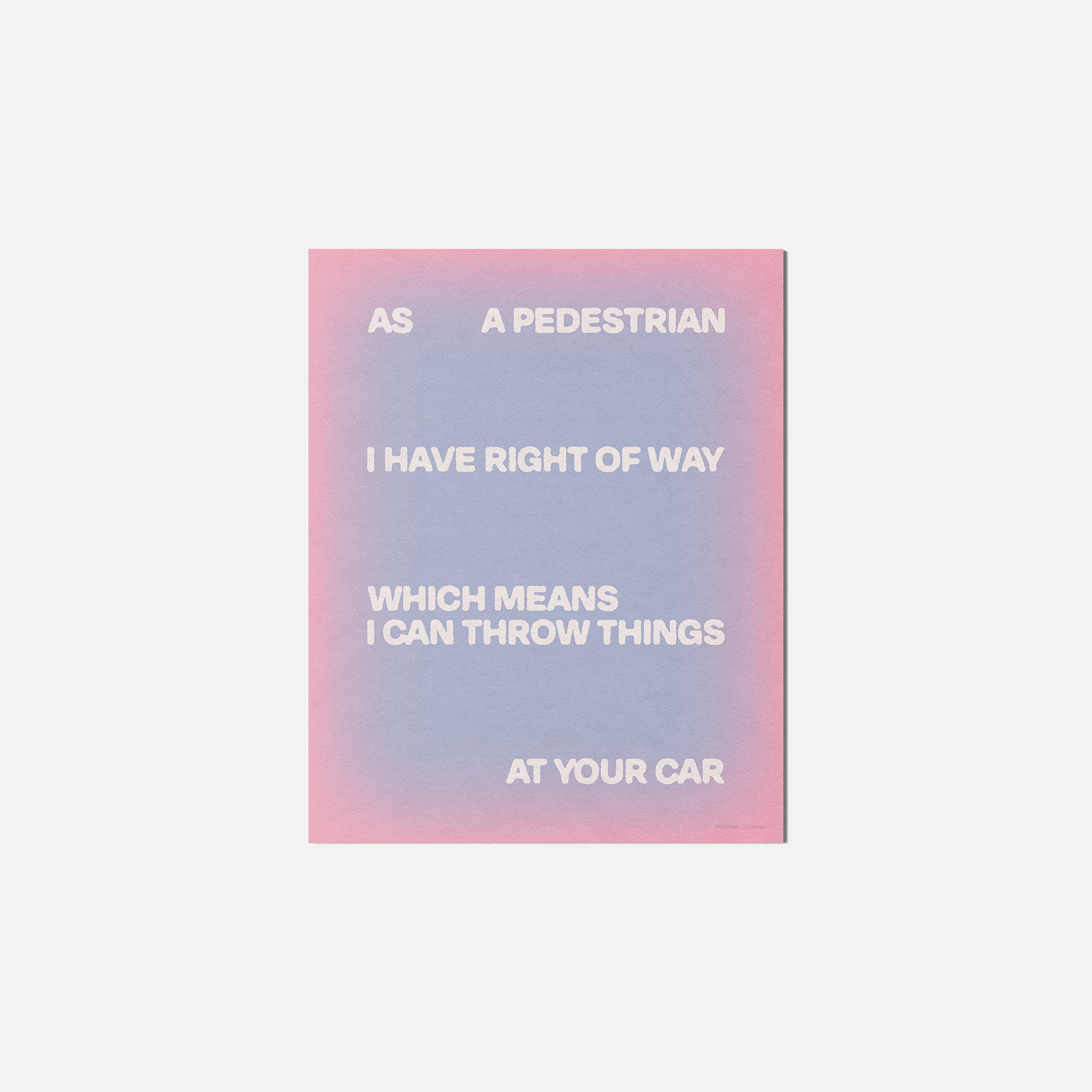 PEDESTRIAN PRINT