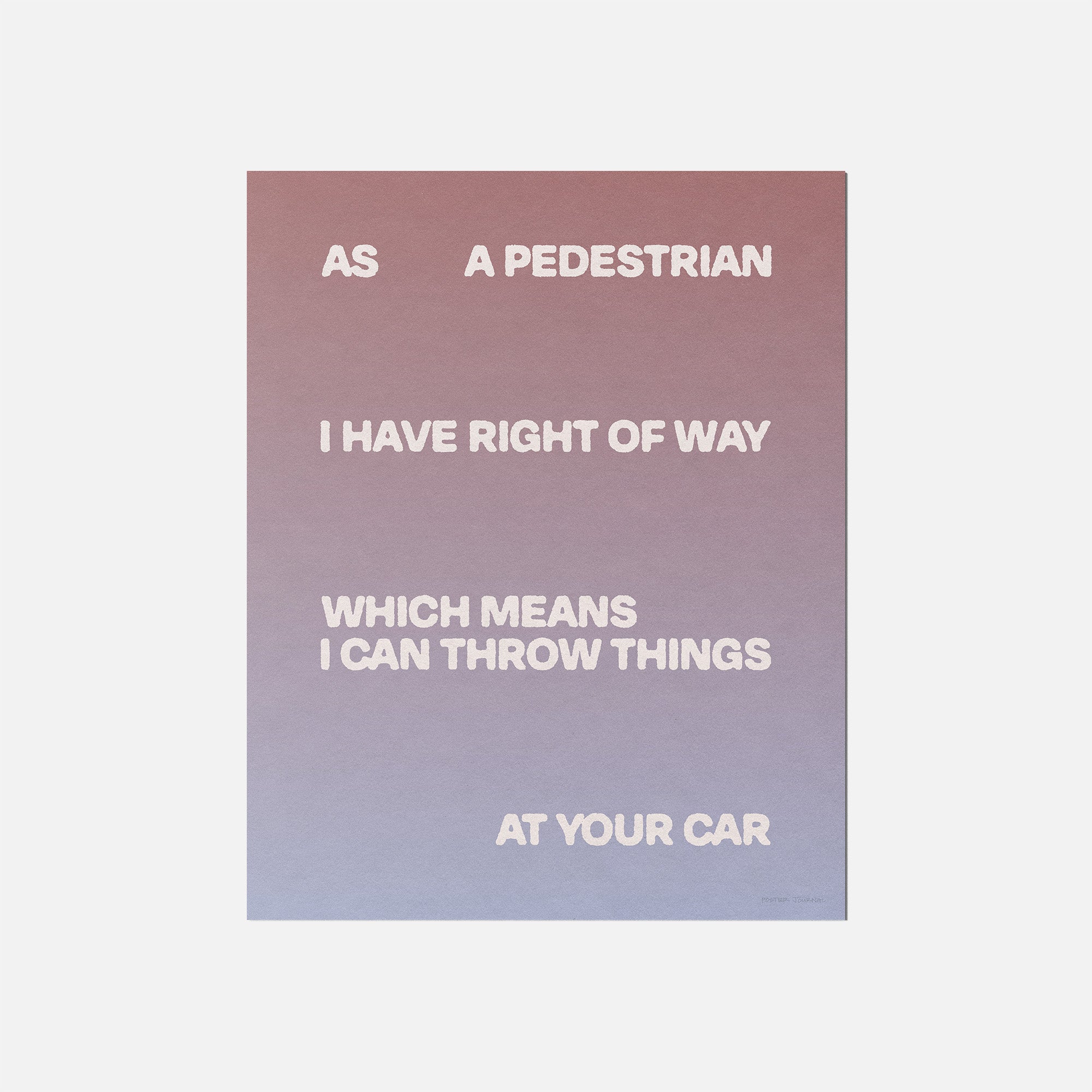 PEDESTRIAN PRINT