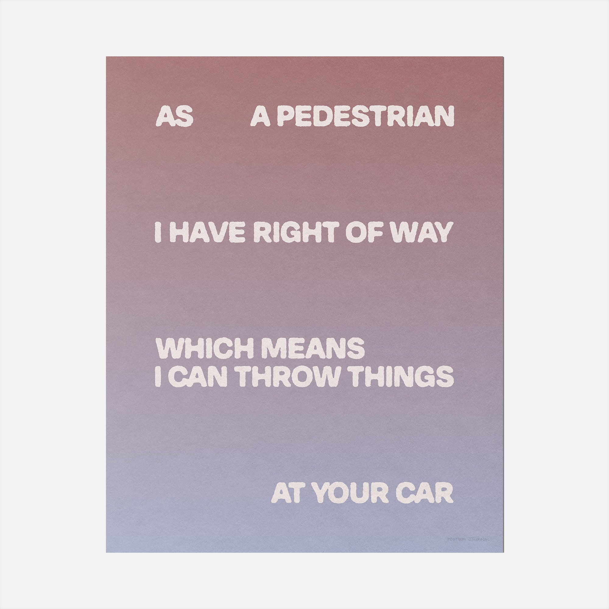 PEDESTRIAN PRINT