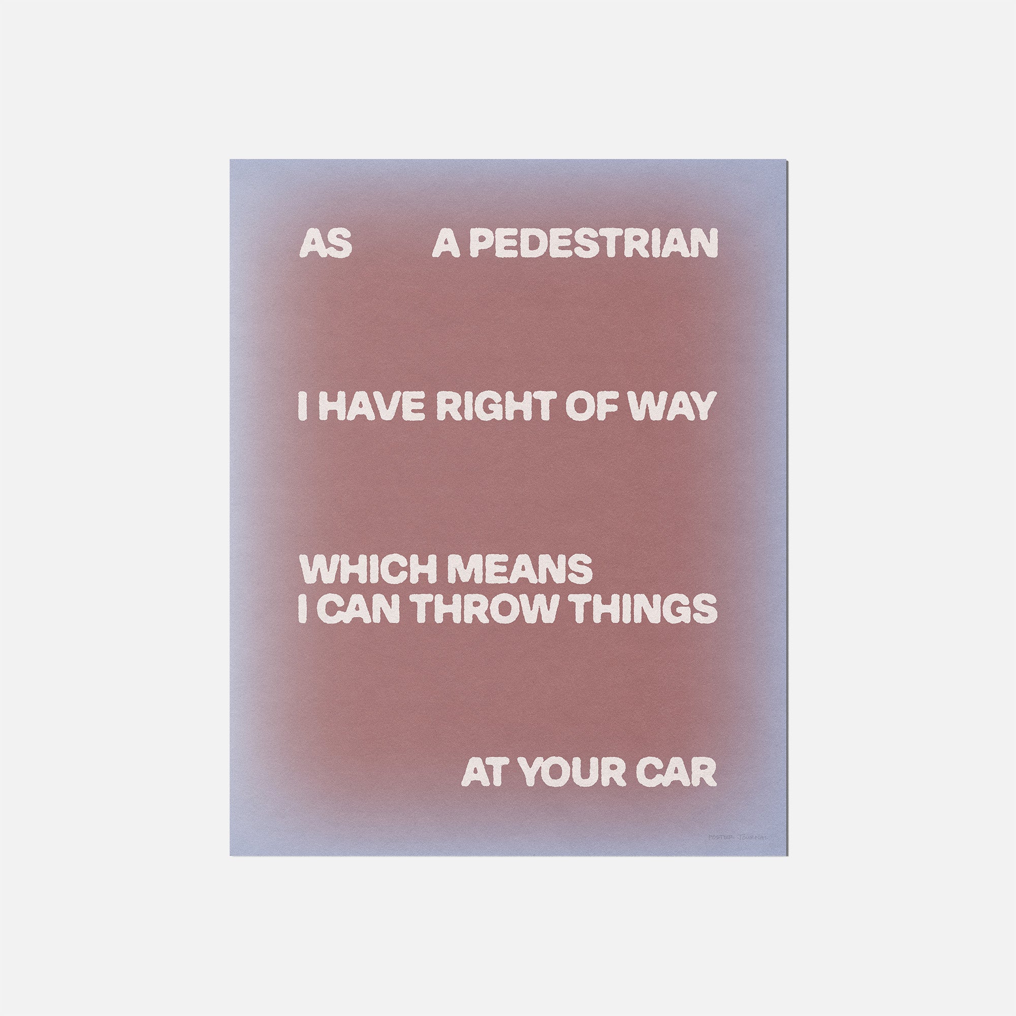 PEDESTRIAN PRINT