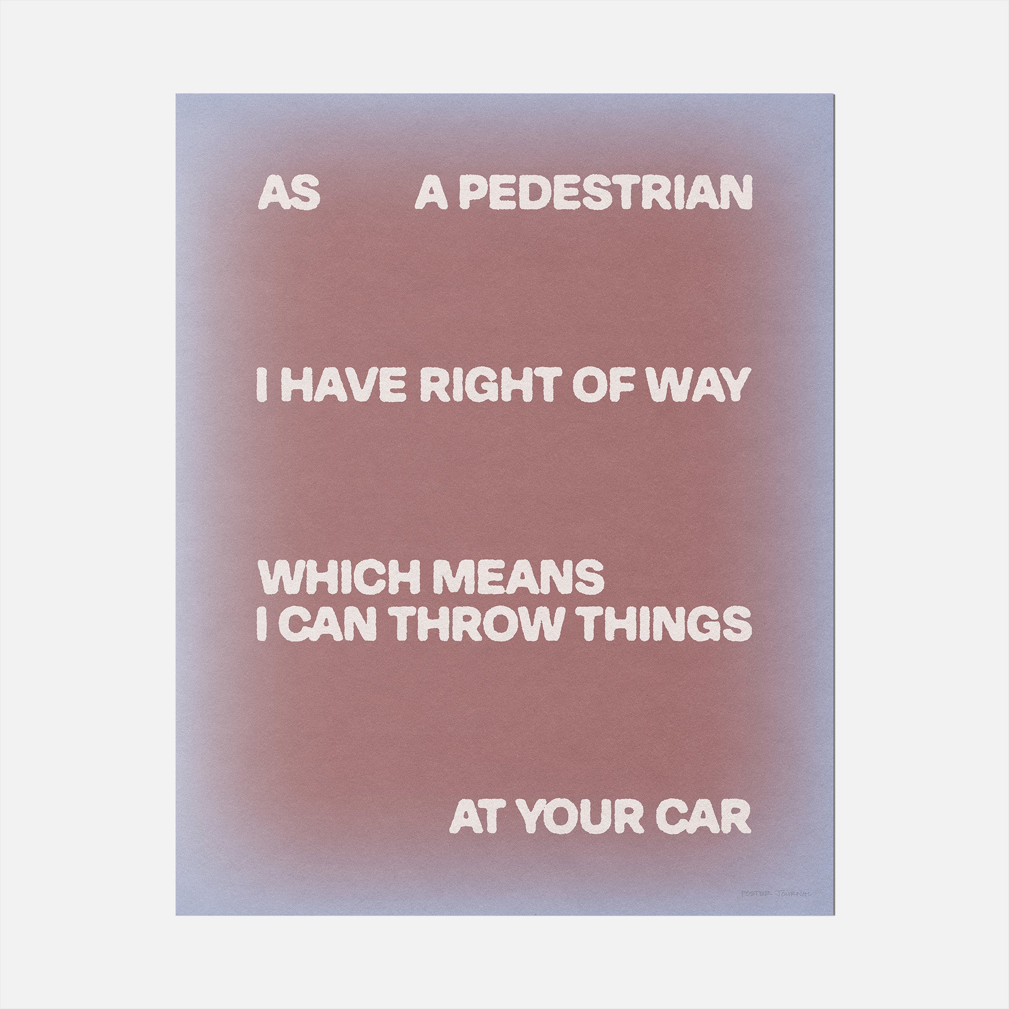 PEDESTRIAN PRINT