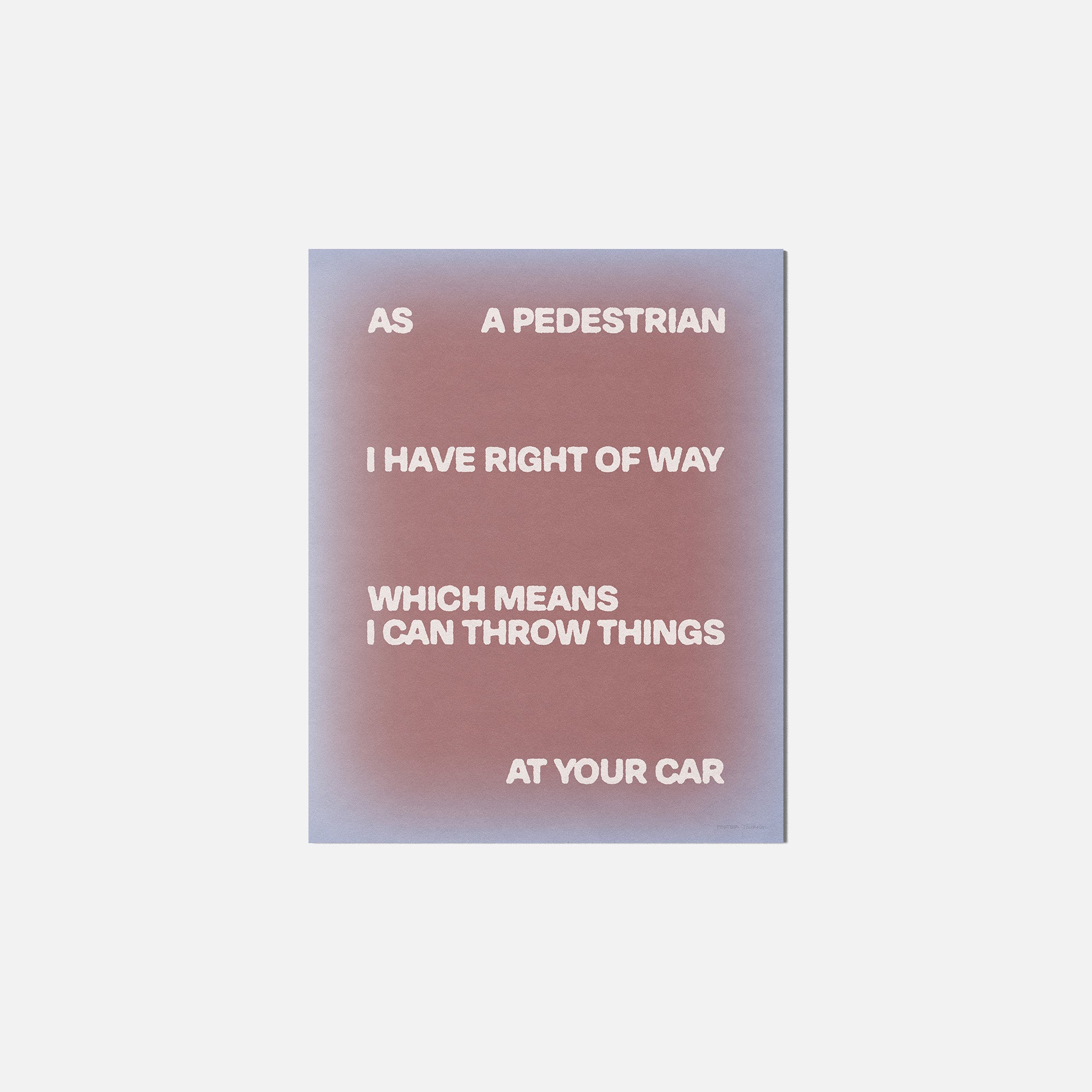 PEDESTRIAN PRINT