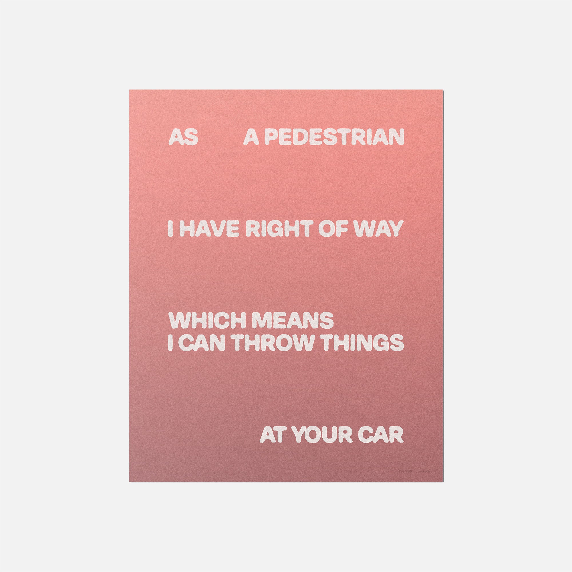PEDESTRIAN PRINT