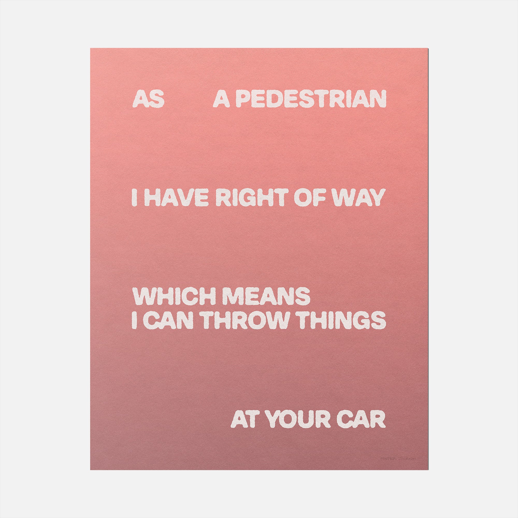 PEDESTRIAN PRINT