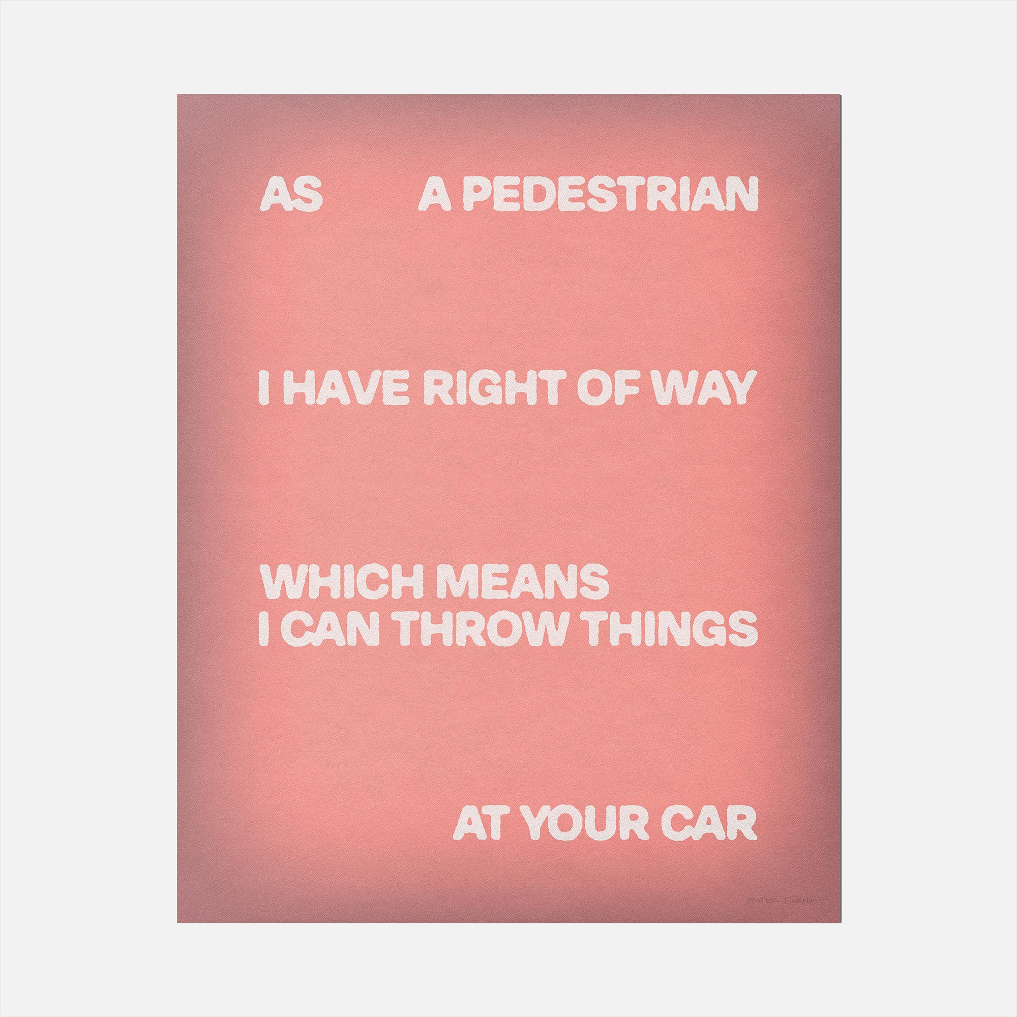 PEDESTRIAN PRINT