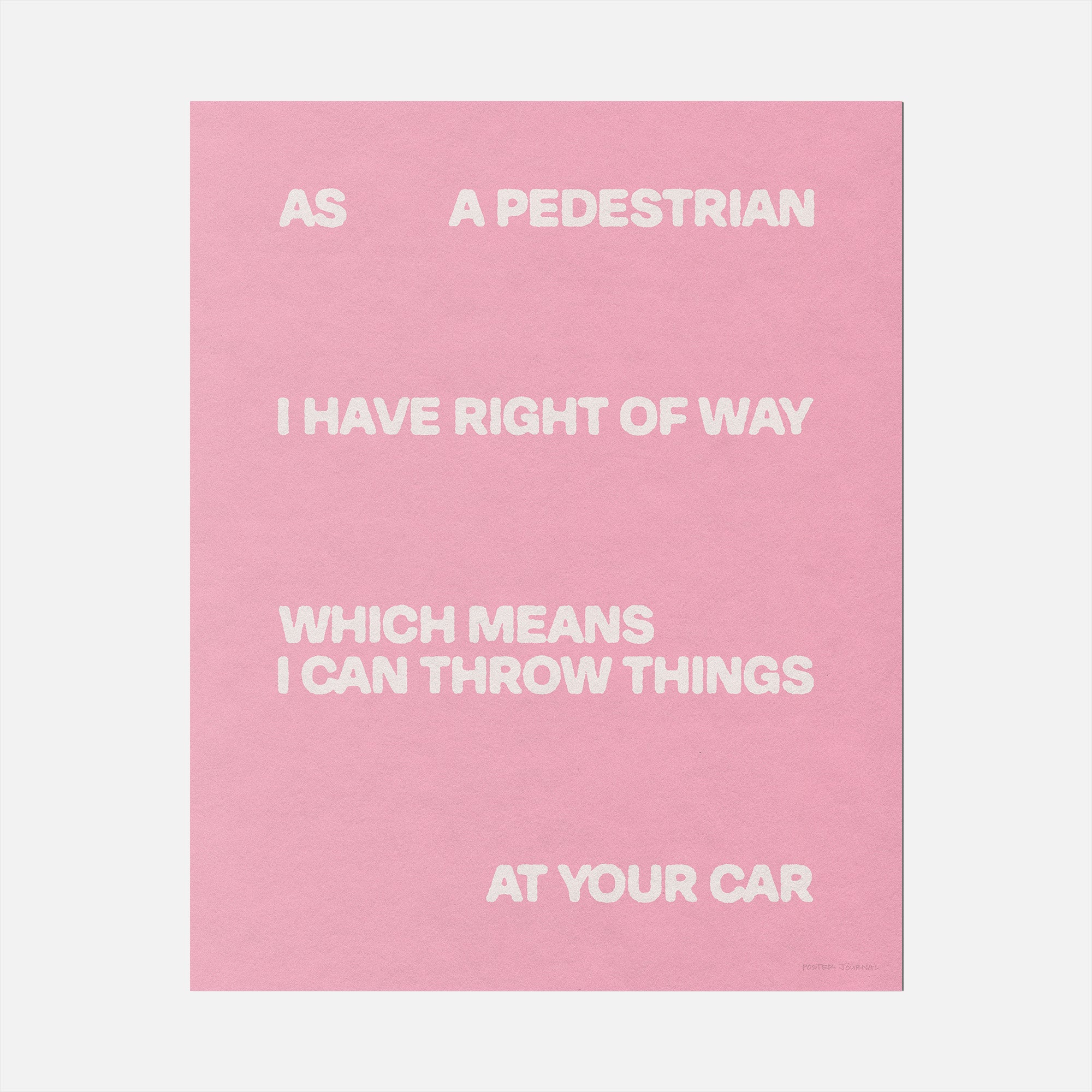 PEDESTRIAN PRINT