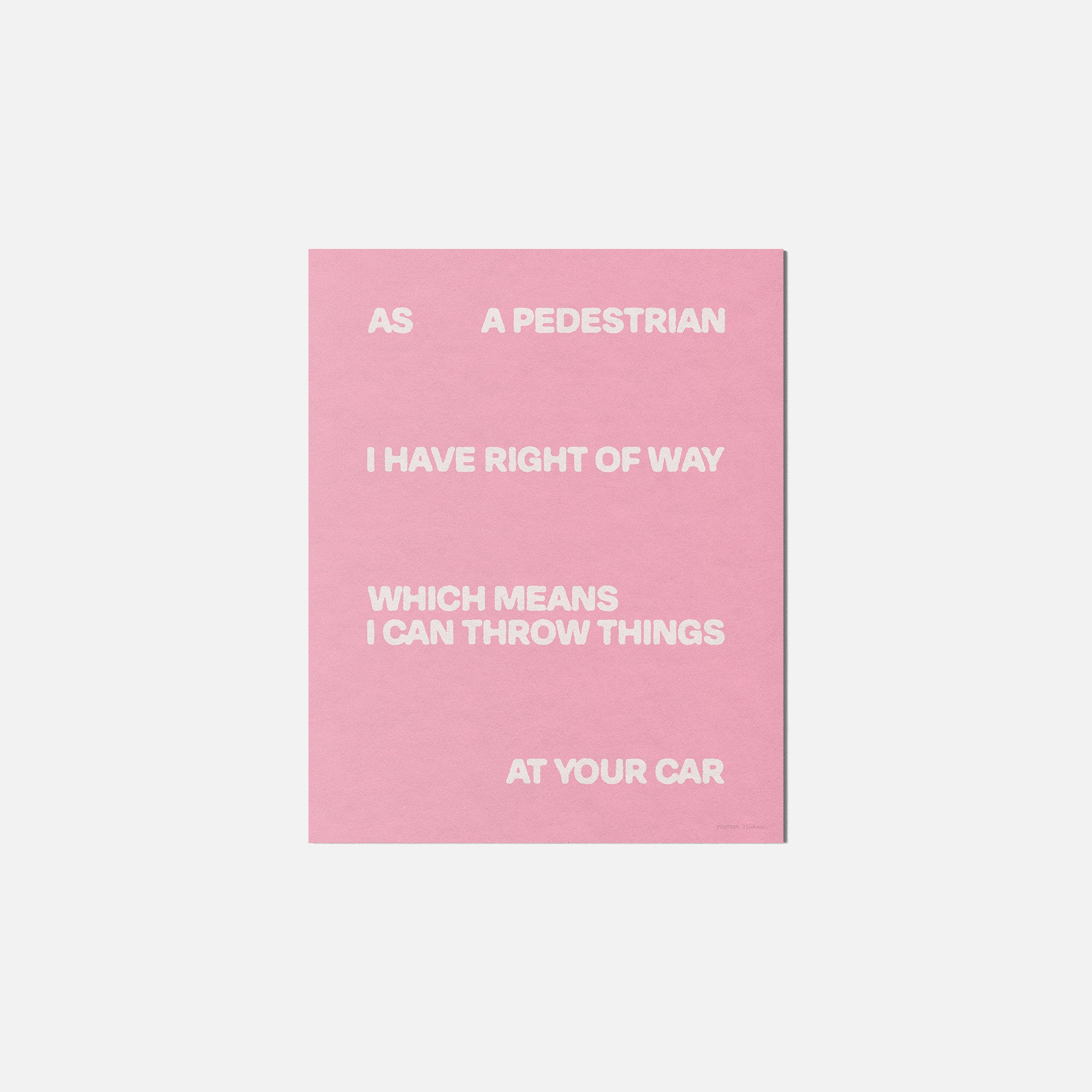 PEDESTRIAN PRINT