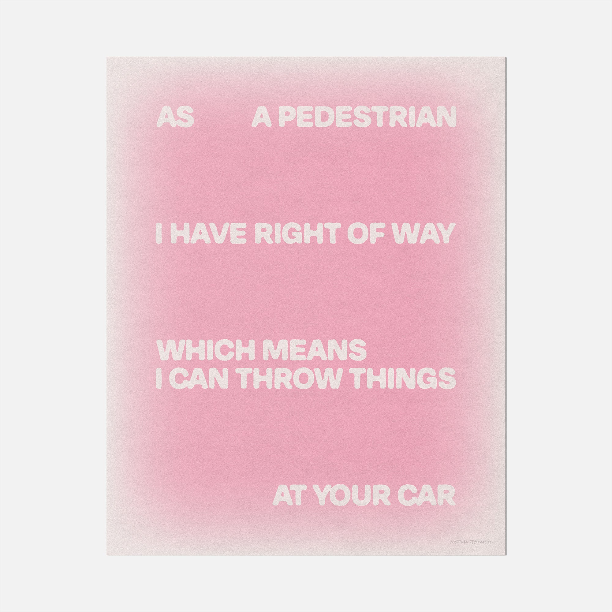 PEDESTRIAN PRINT