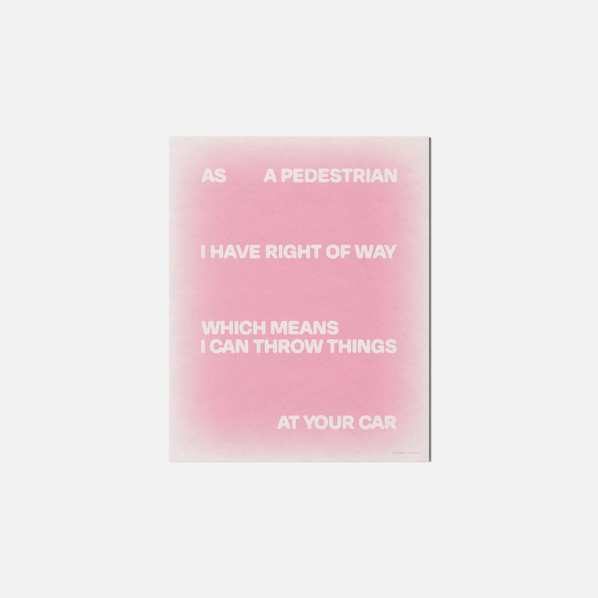 PEDESTRIAN PRINT