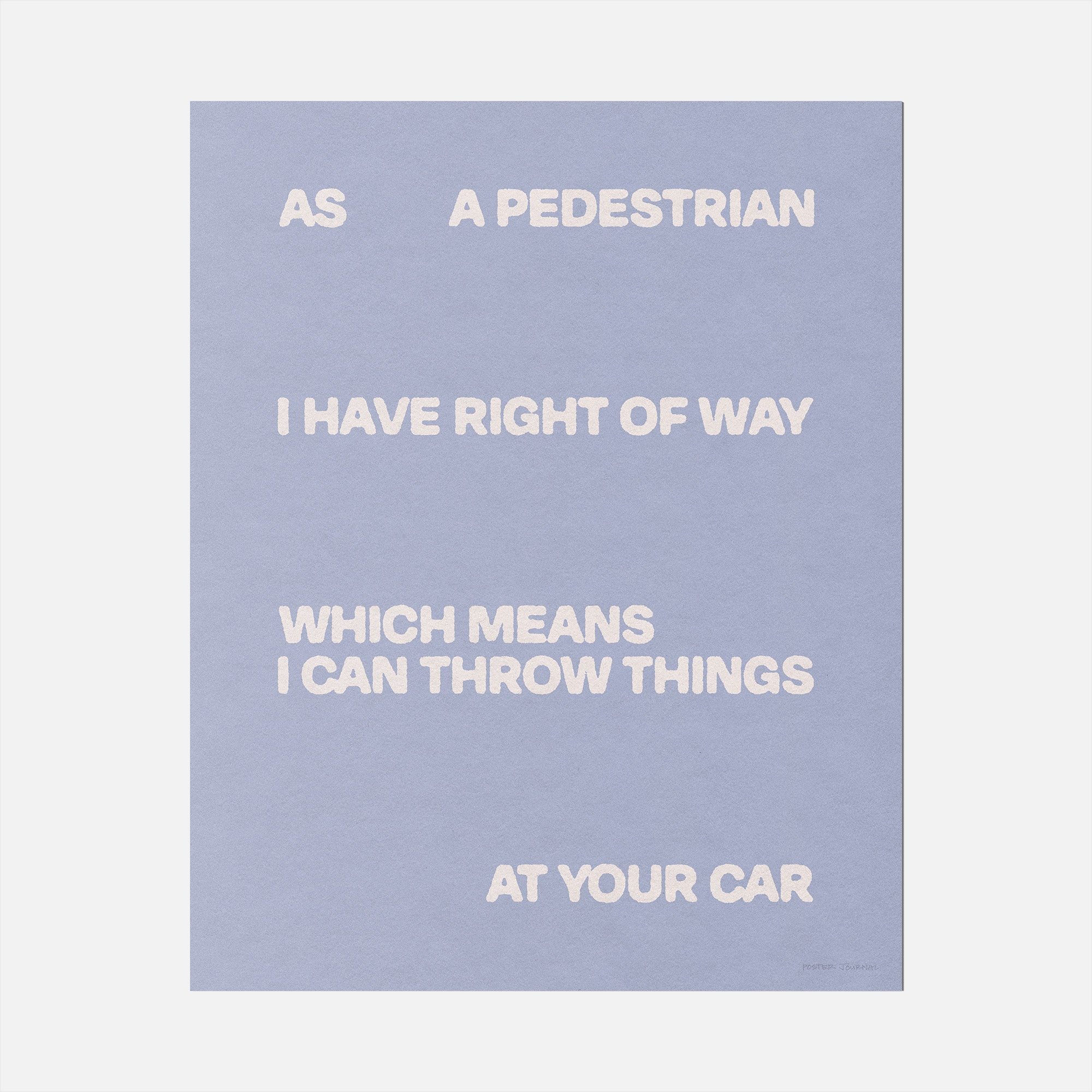 PEDESTRIAN PRINT