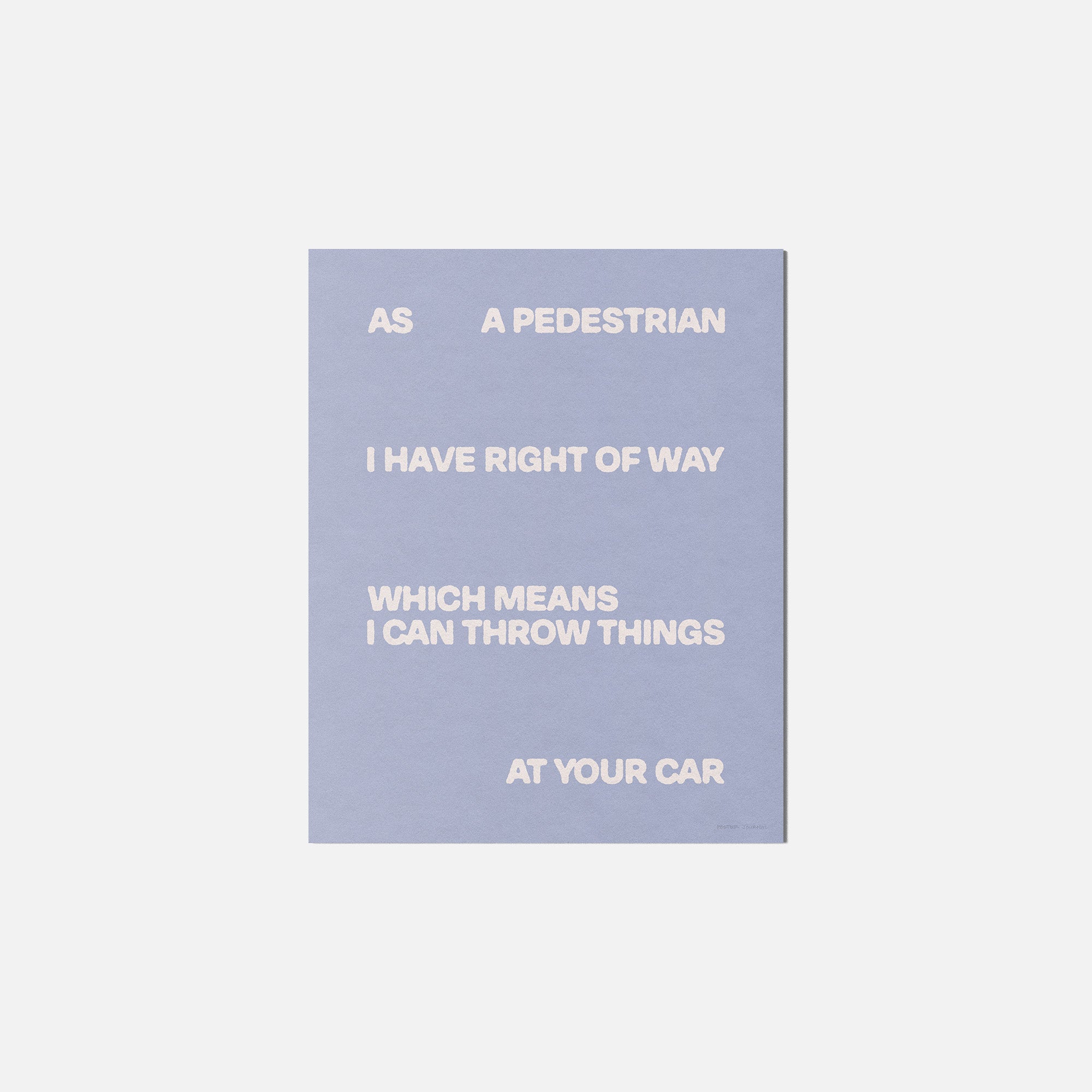 PEDESTRIAN PRINT