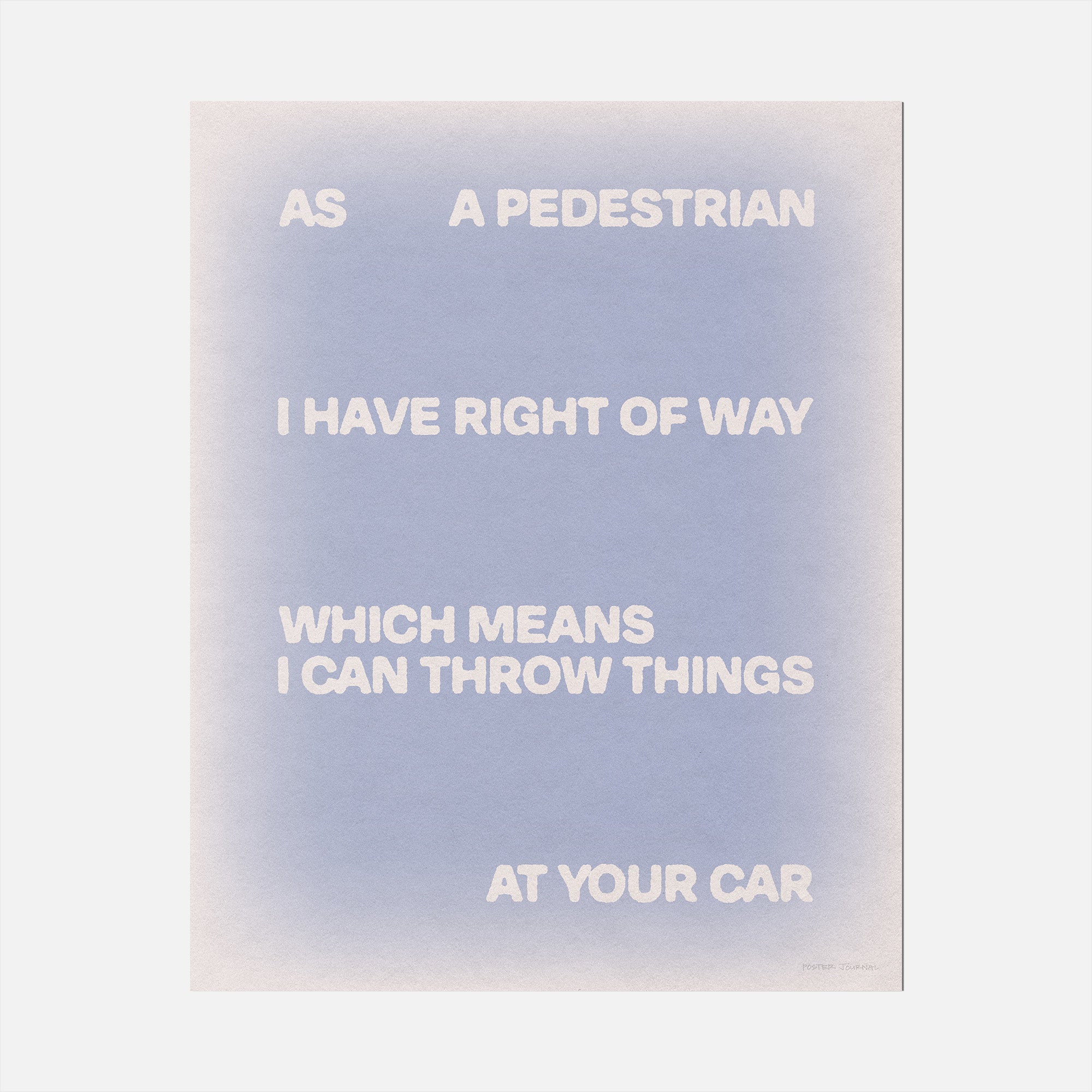 PEDESTRIAN PRINT