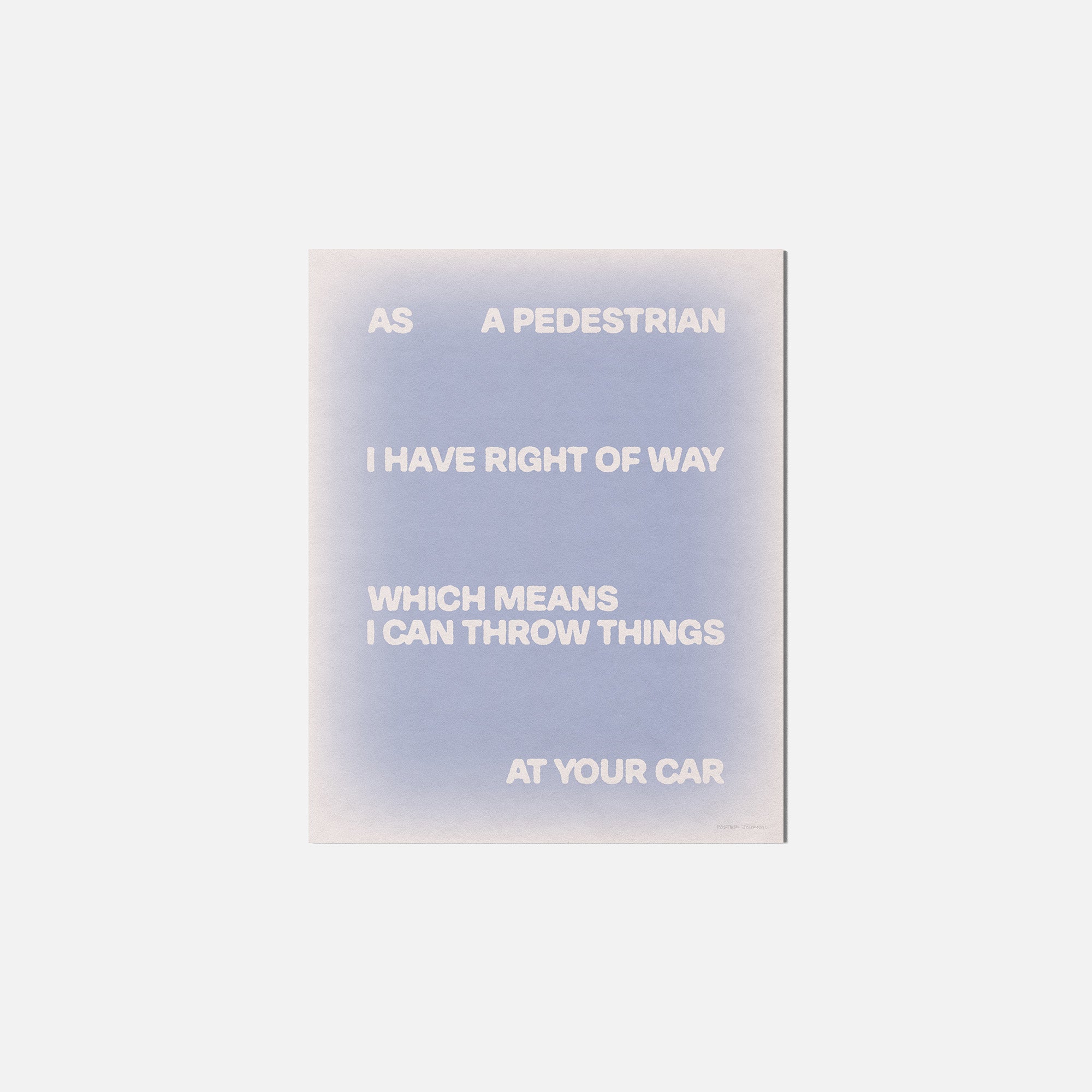 PEDESTRIAN PRINT