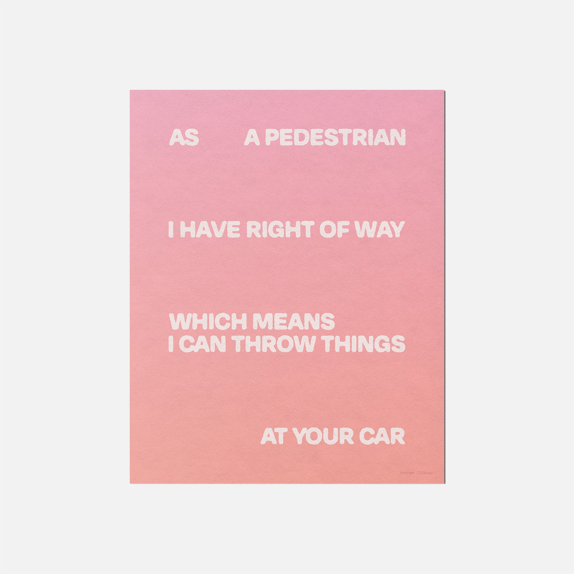 PEDESTRIAN PRINT