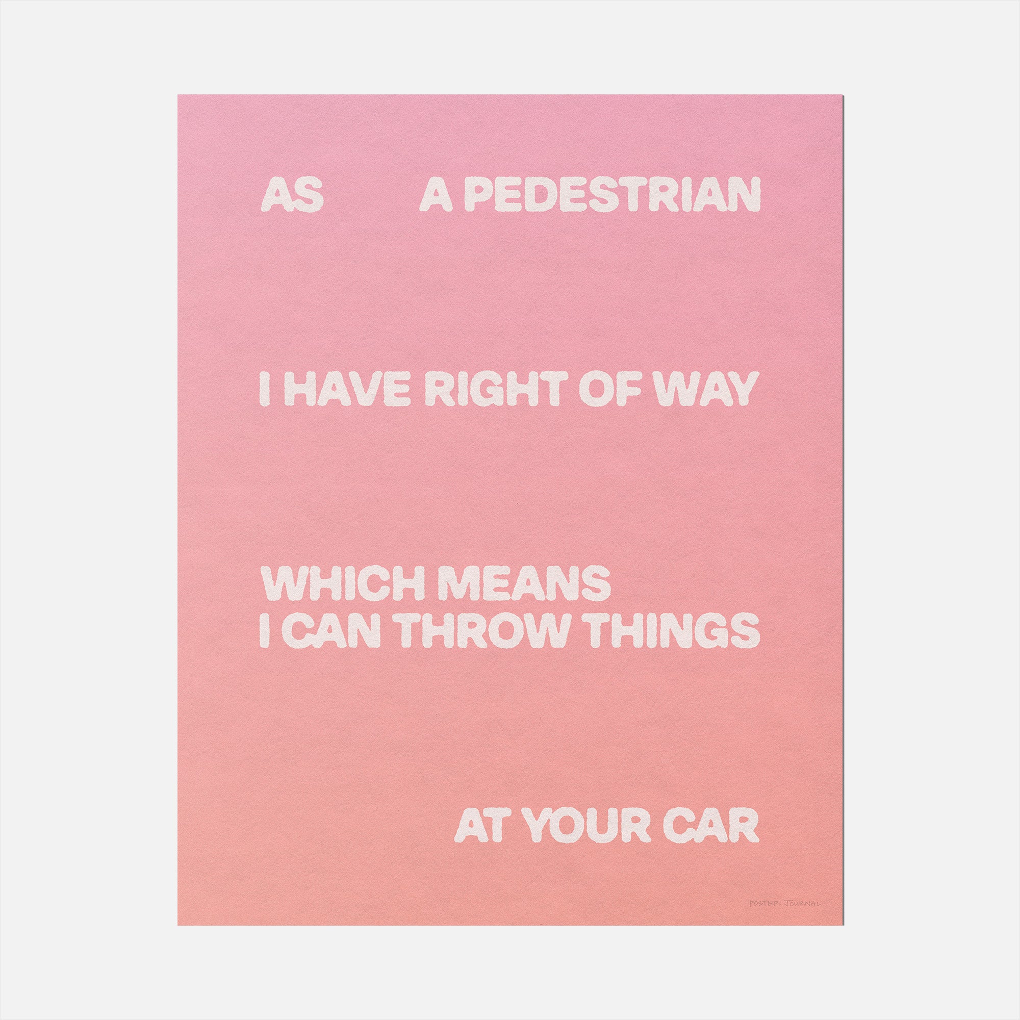 PEDESTRIAN PRINT