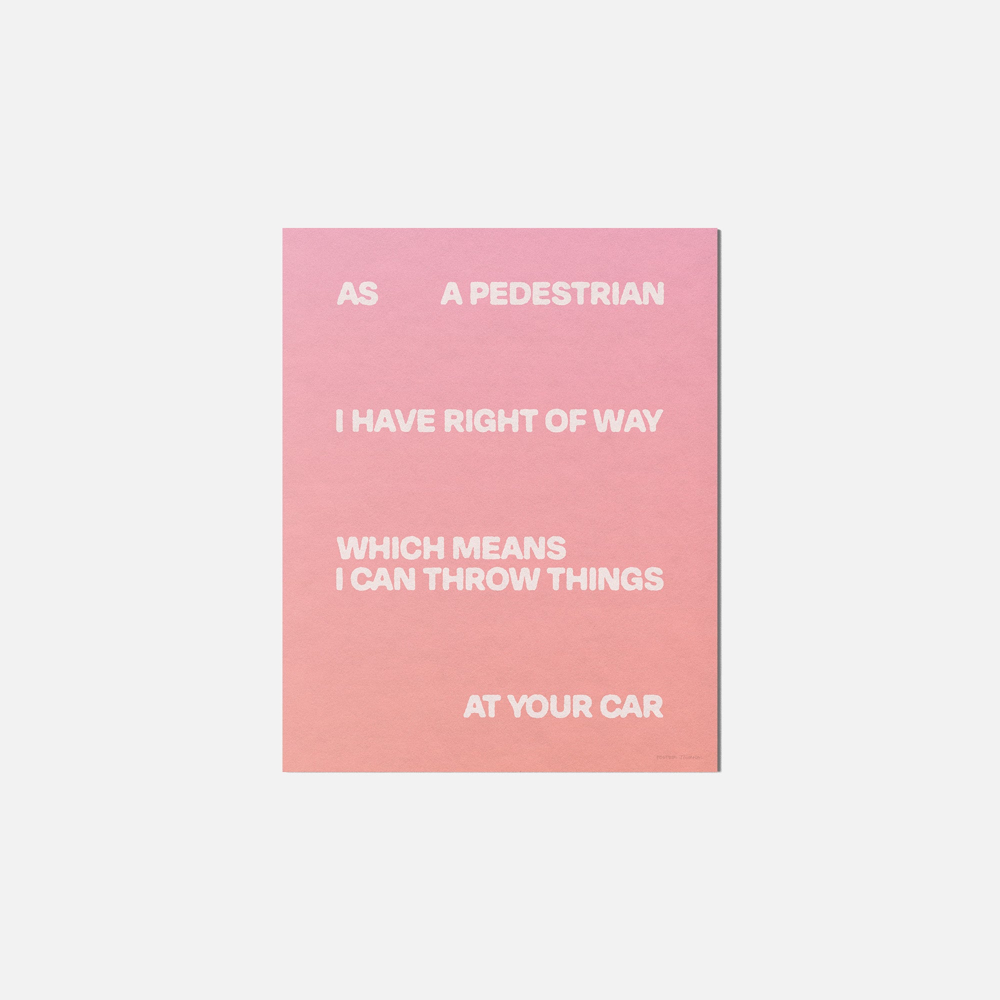 PEDESTRIAN PRINT
