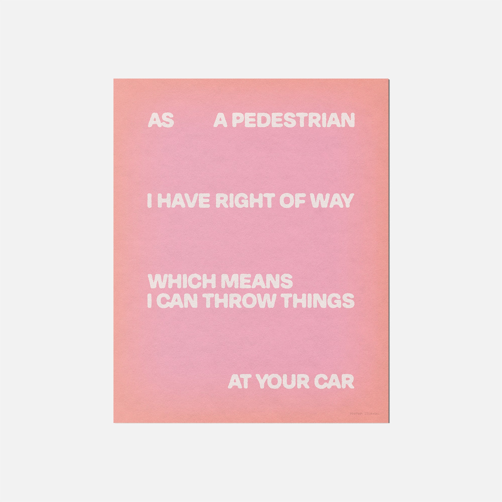 PEDESTRIAN PRINT
