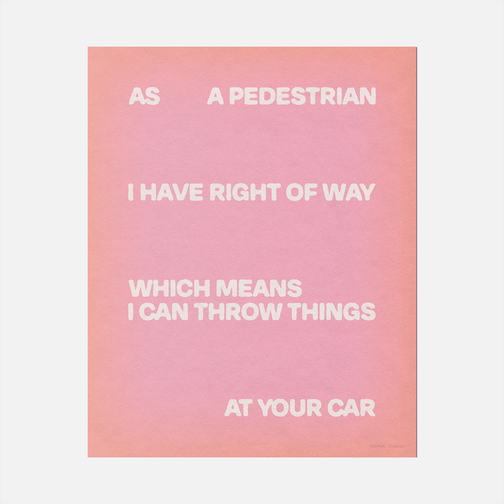 PEDESTRIAN PRINT