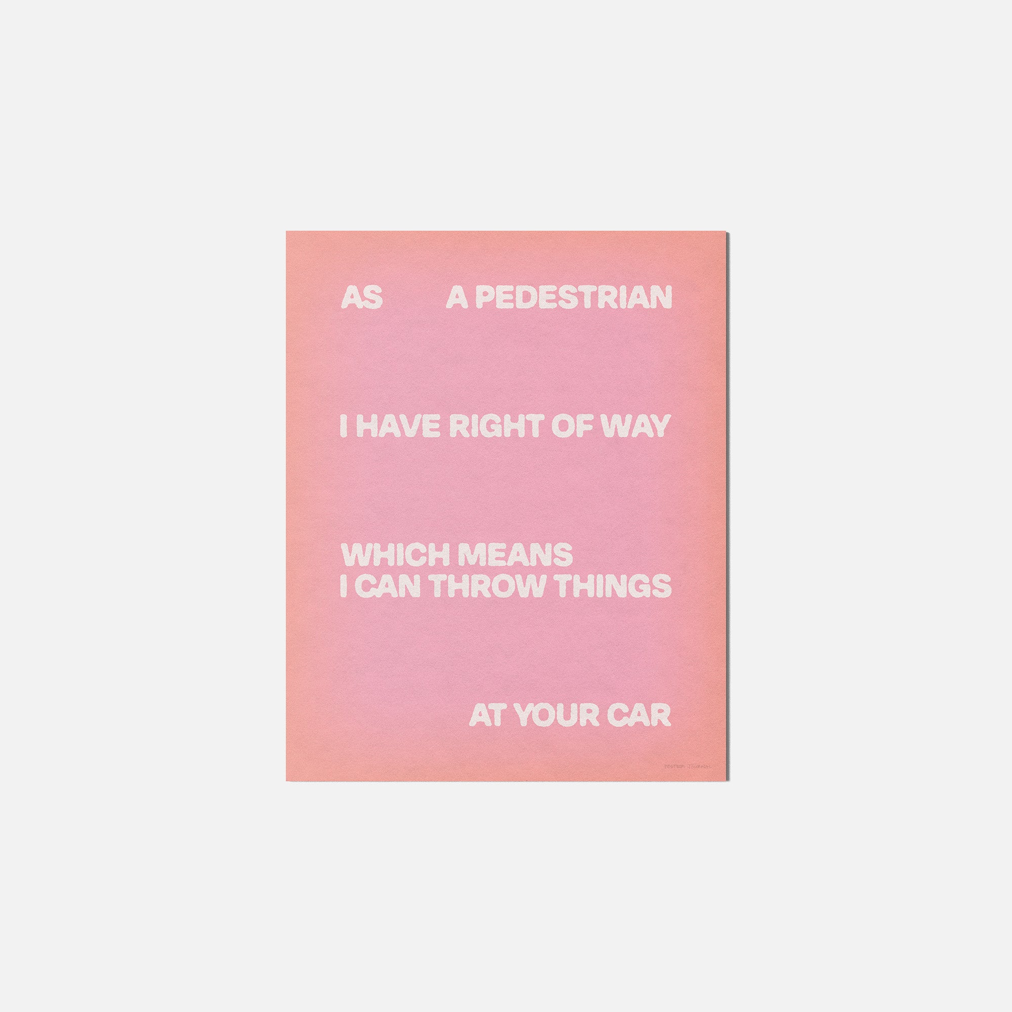 PEDESTRIAN PRINT