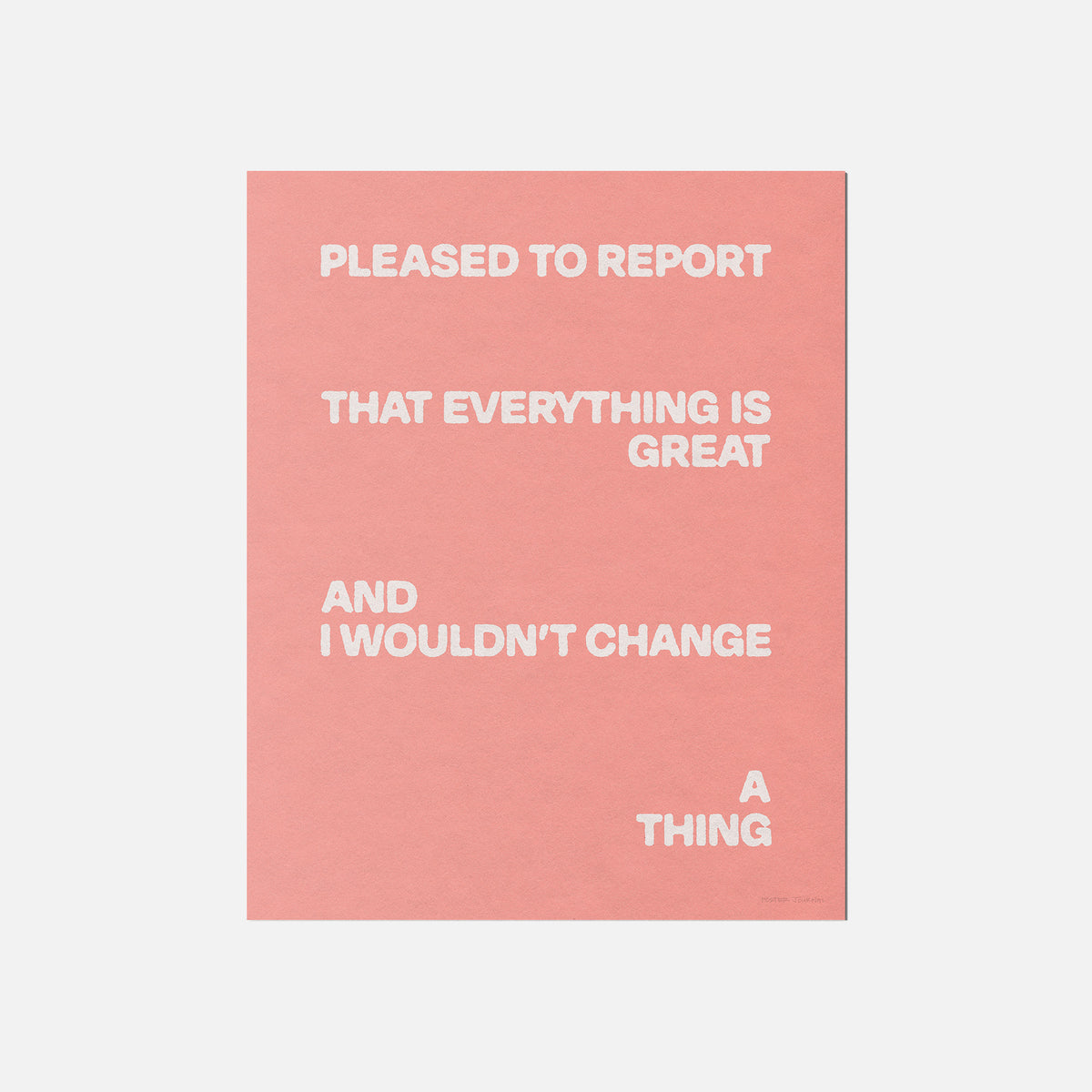 PLEASED PRINT