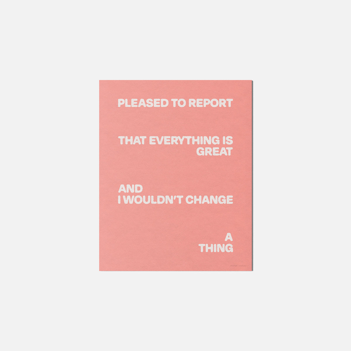PLEASED PRINT