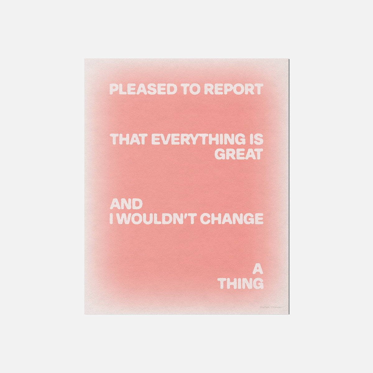 PLEASED PRINT