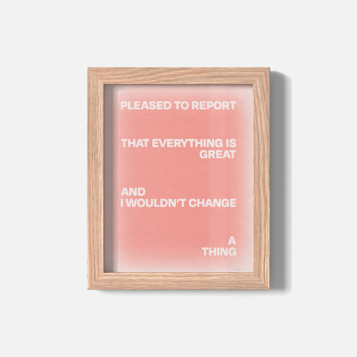 PLEASED PRINT