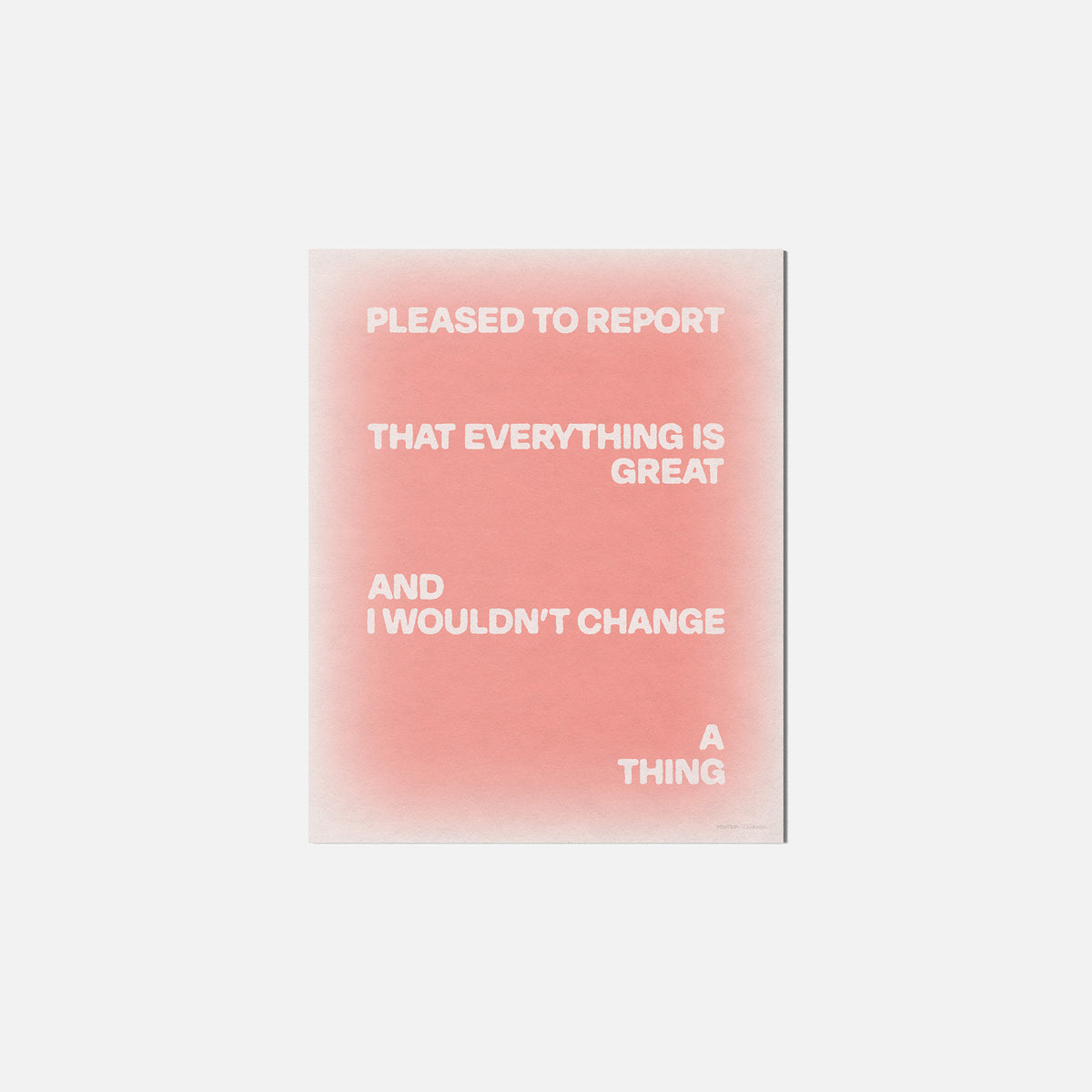 PLEASED PRINT