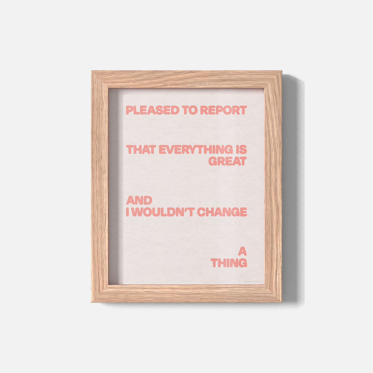 PLEASED PRINT