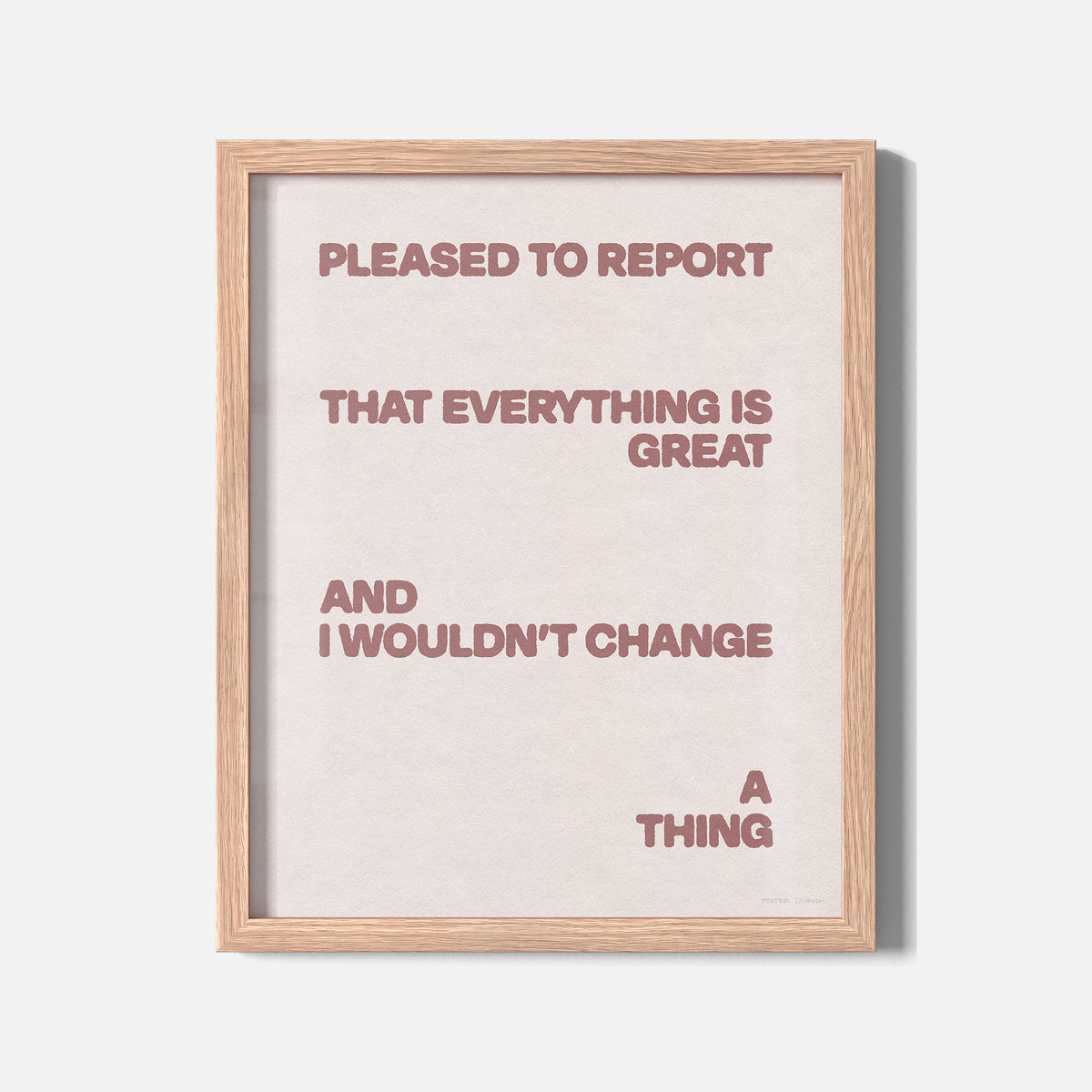 PLEASED PRINT