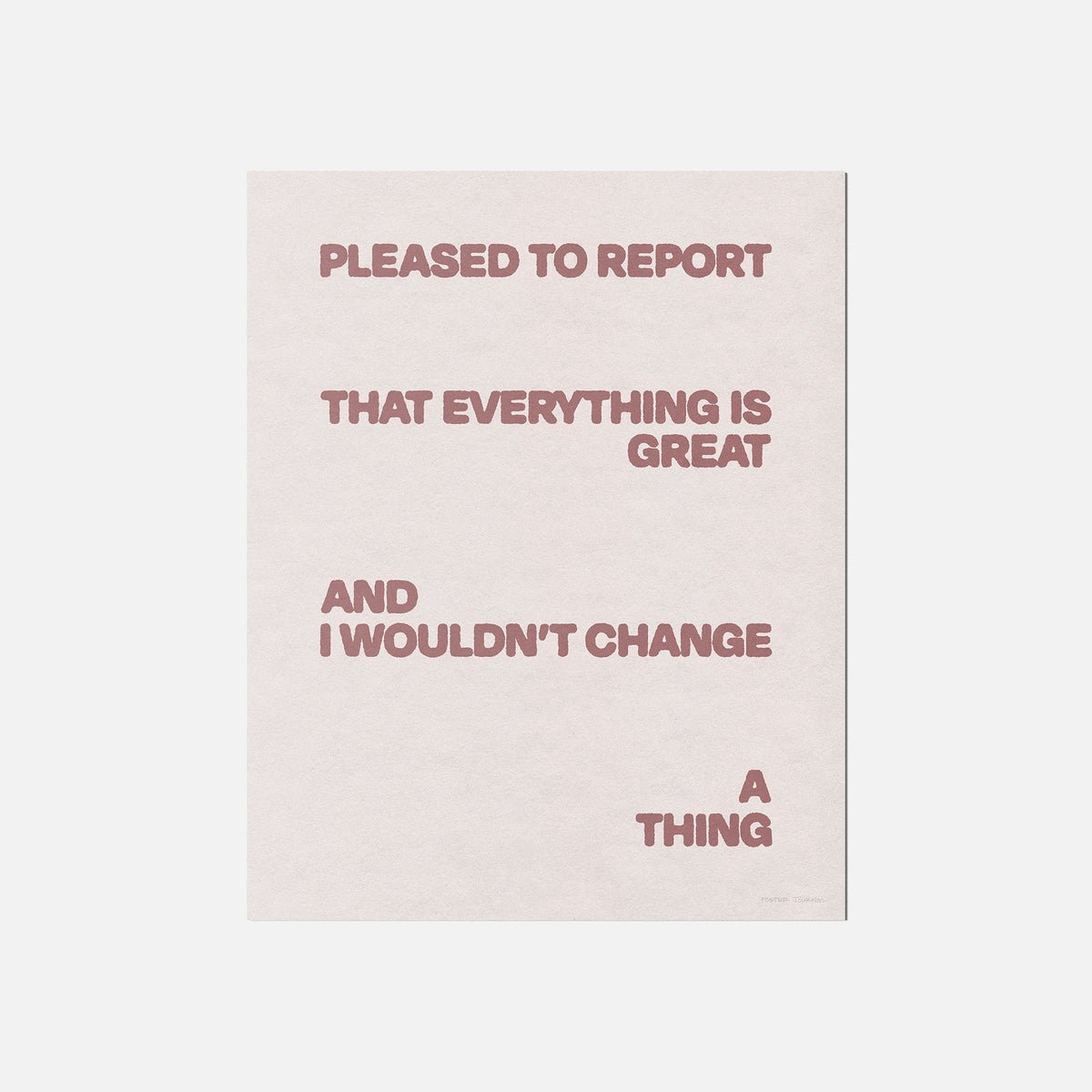 PLEASED PRINT