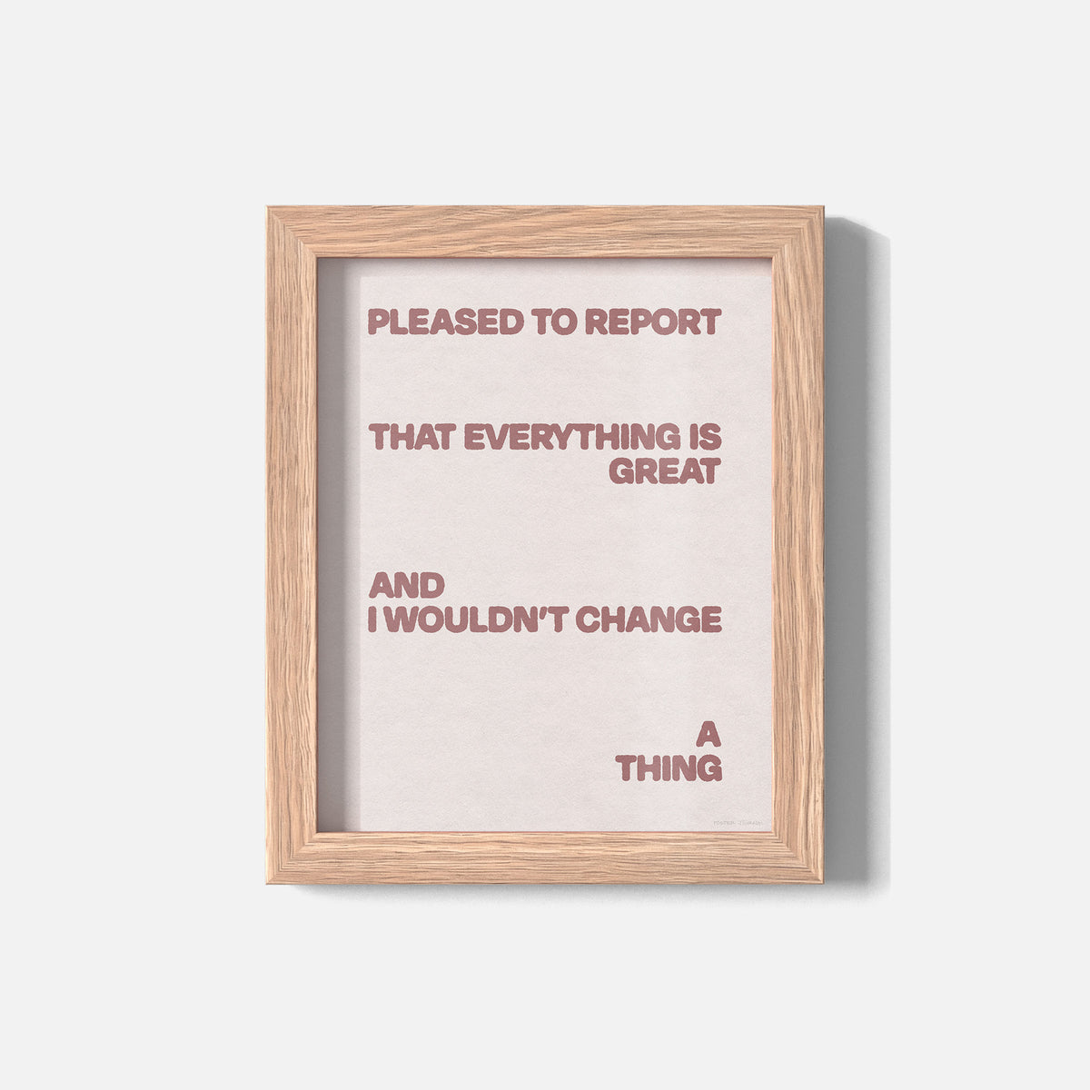PLEASED PRINT