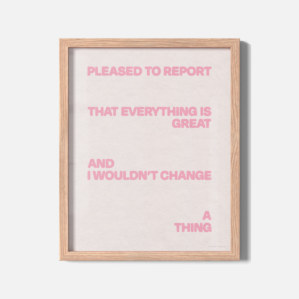 PLEASED PRINT