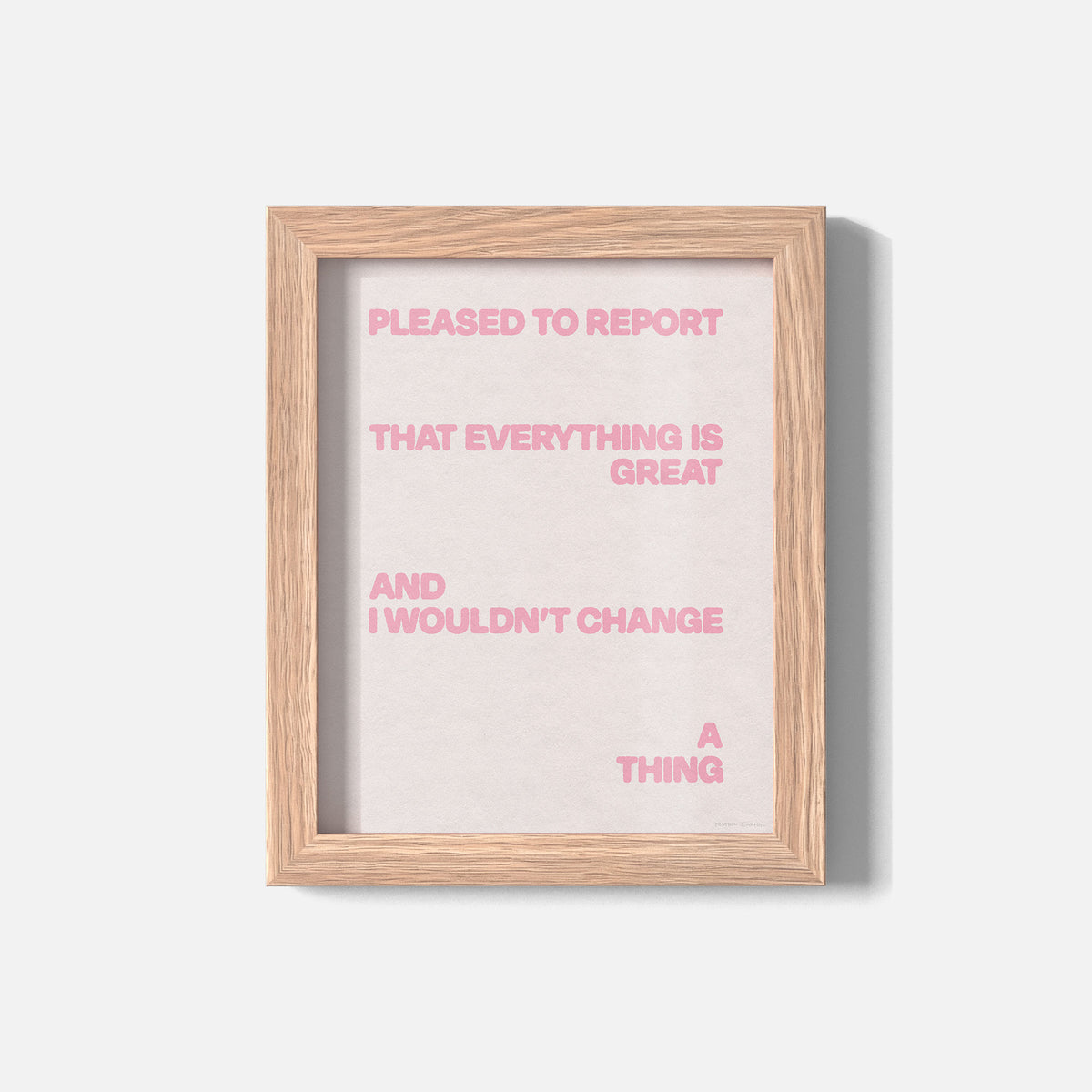 PLEASED PRINT