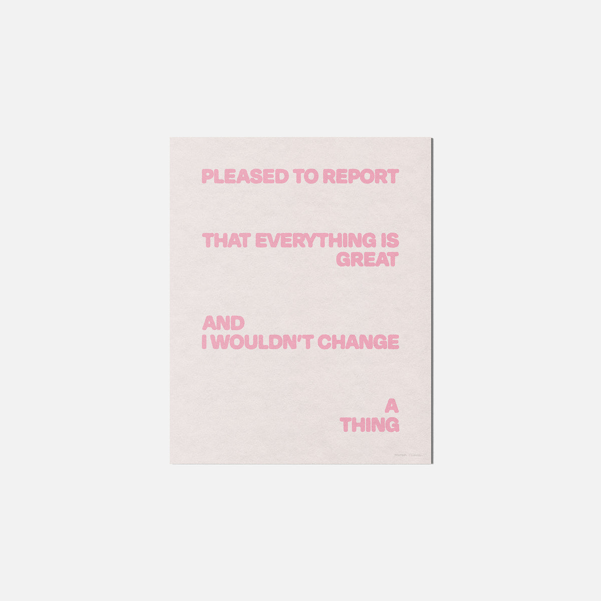 PLEASED PRINT
