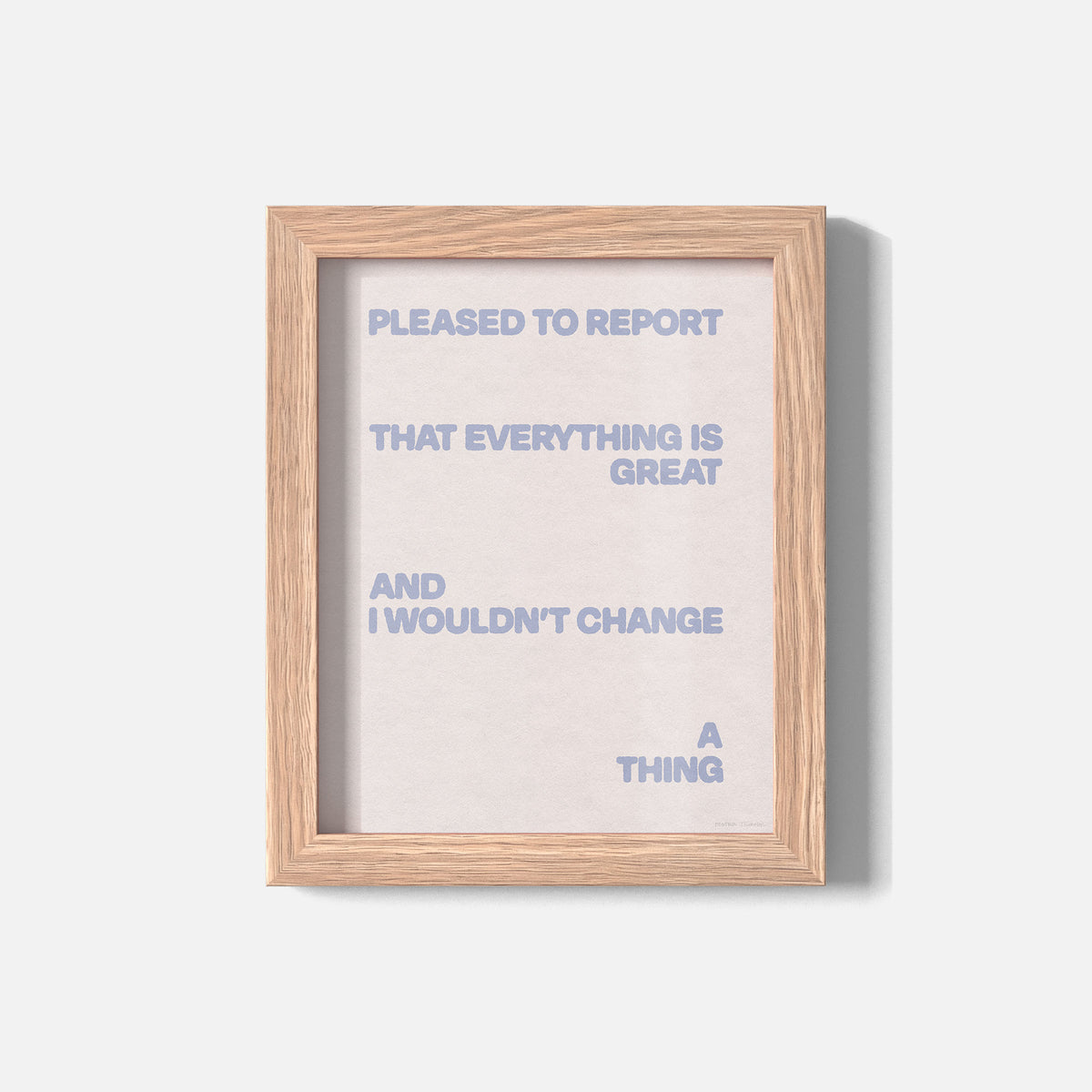 PLEASED PRINT