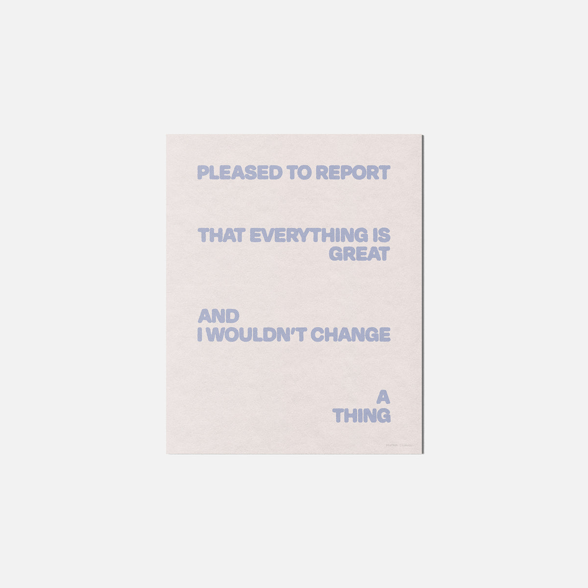 PLEASED PRINT