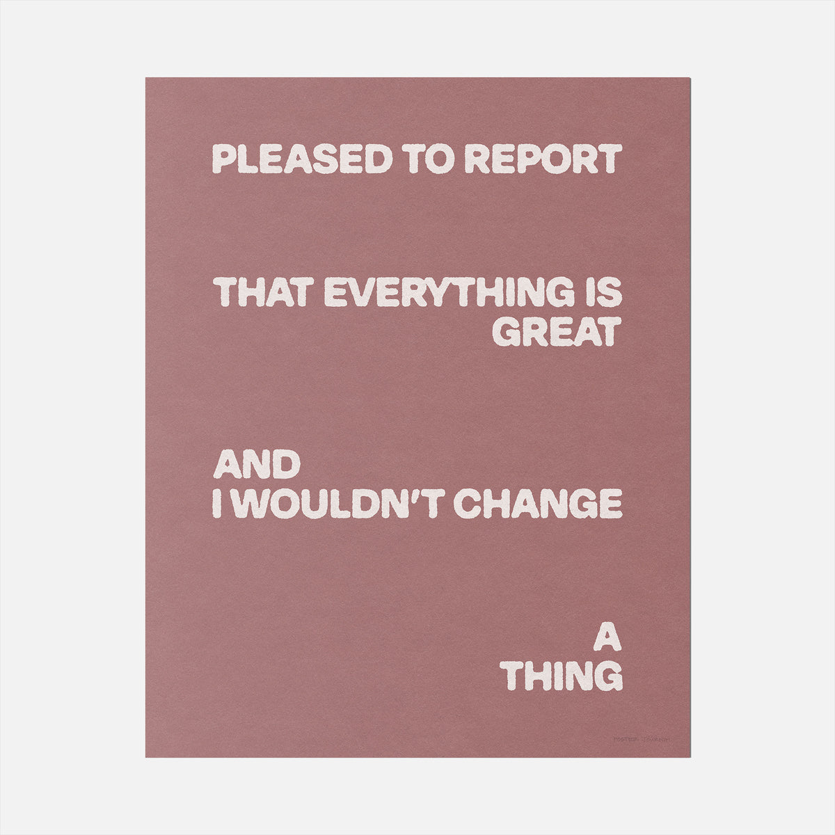 PLEASED PRINT