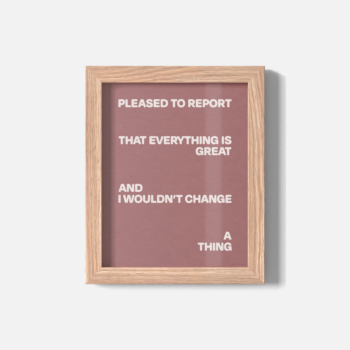 PLEASED PRINT