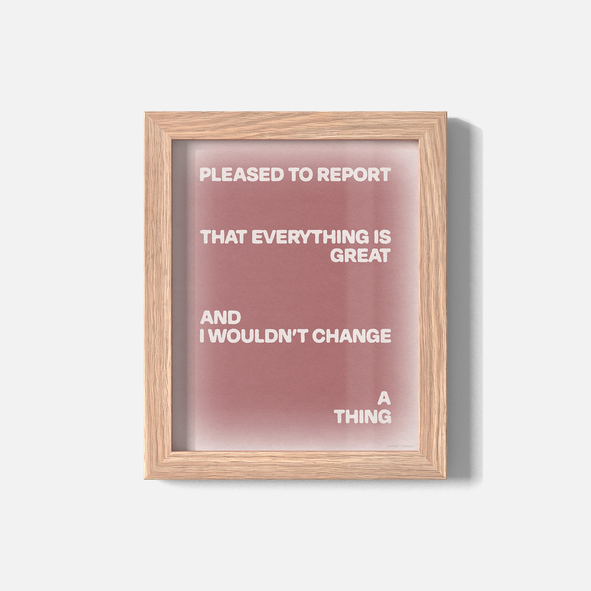 PLEASED PRINT