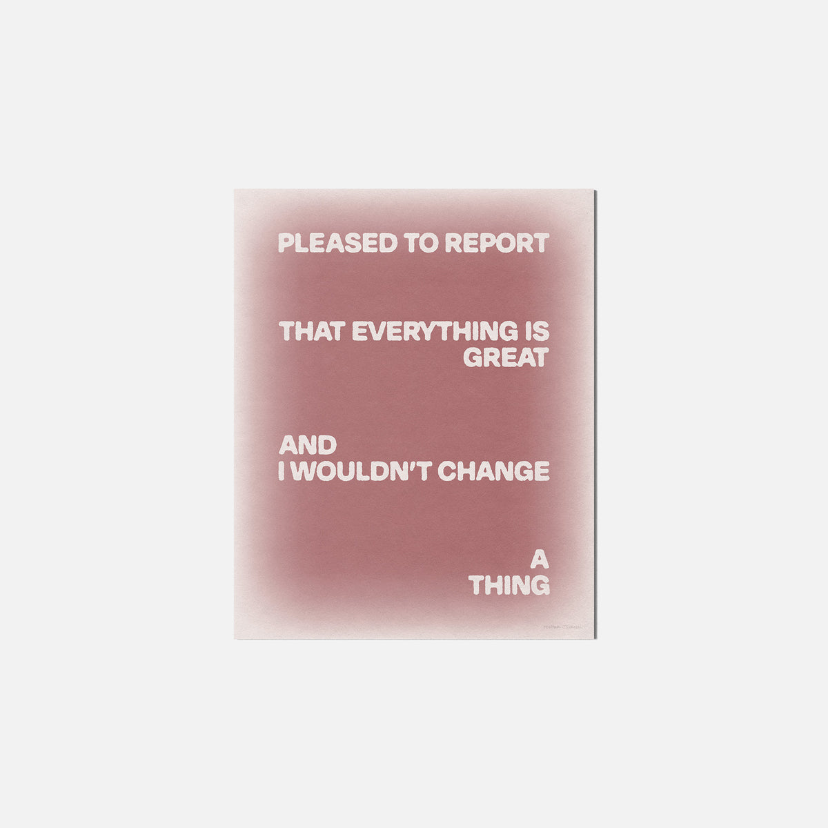 PLEASED PRINT