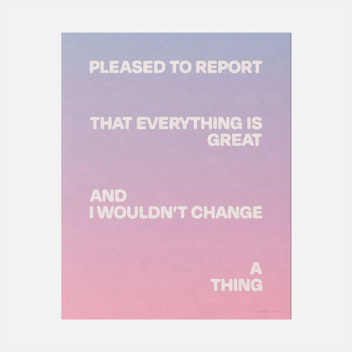 PLEASED PRINT
