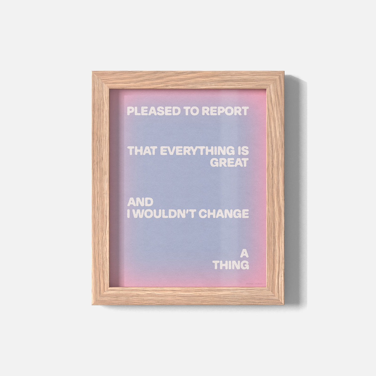 PLEASED PRINT
