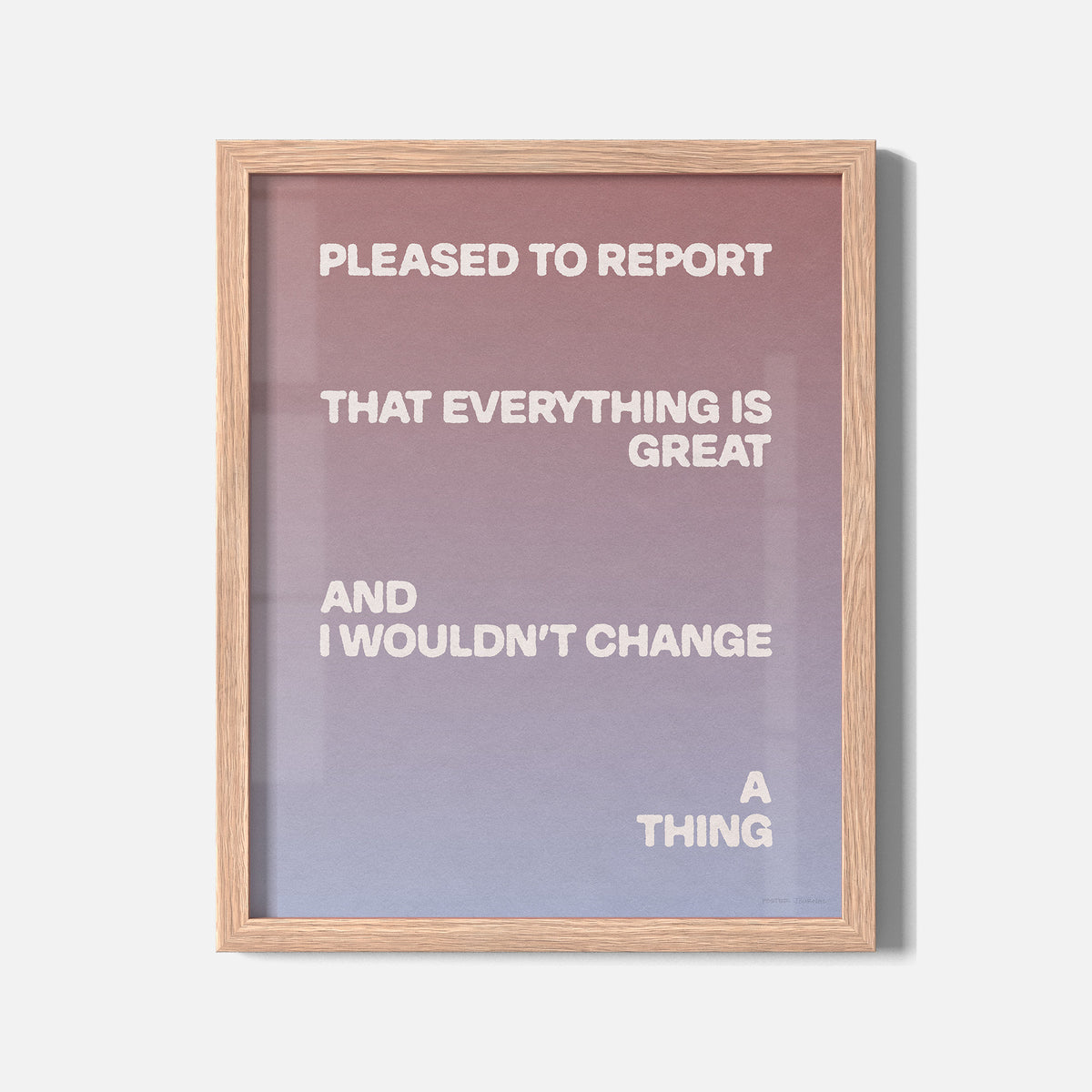 PLEASED PRINT