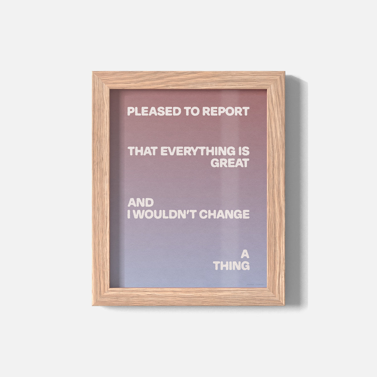 PLEASED PRINT