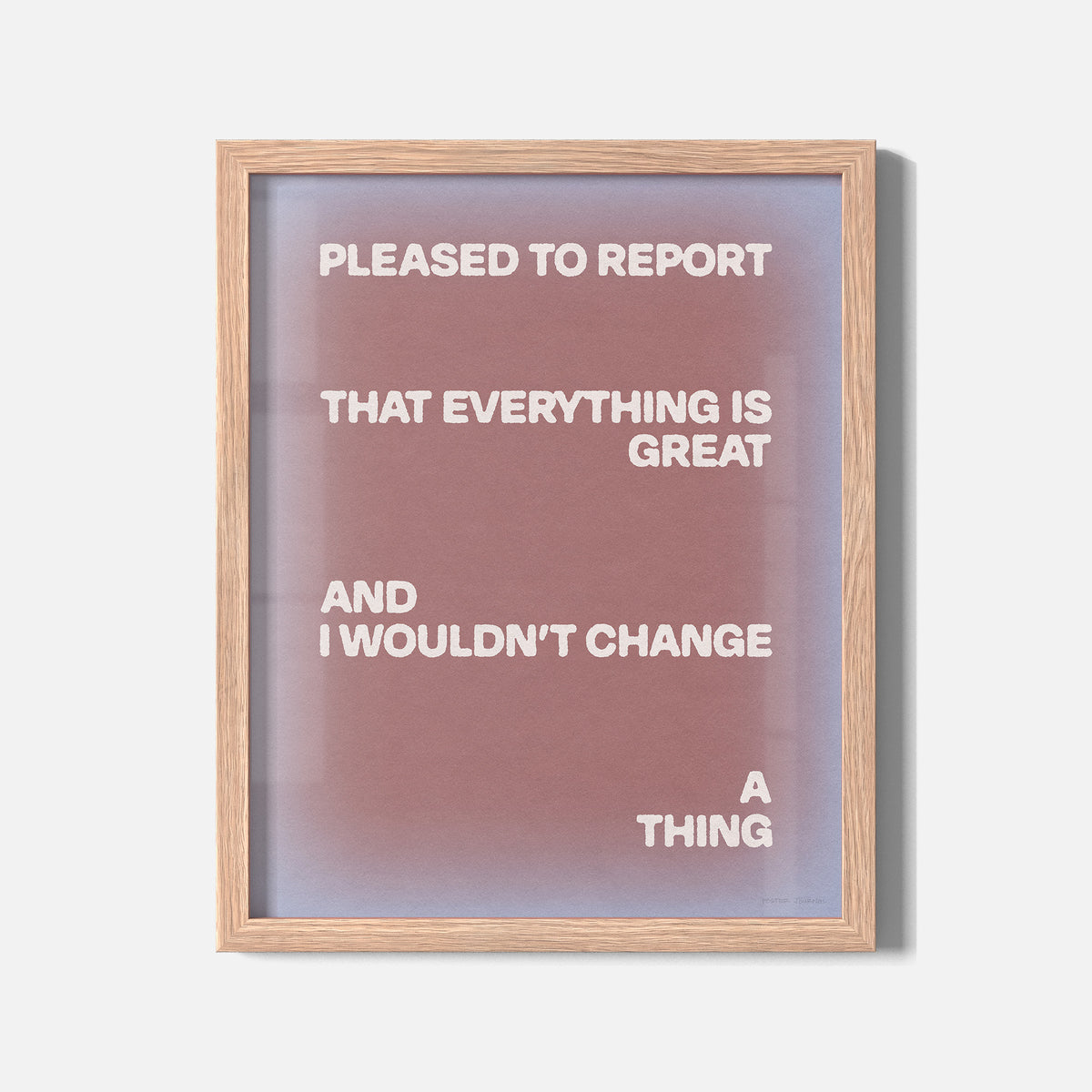 PLEASED PRINT