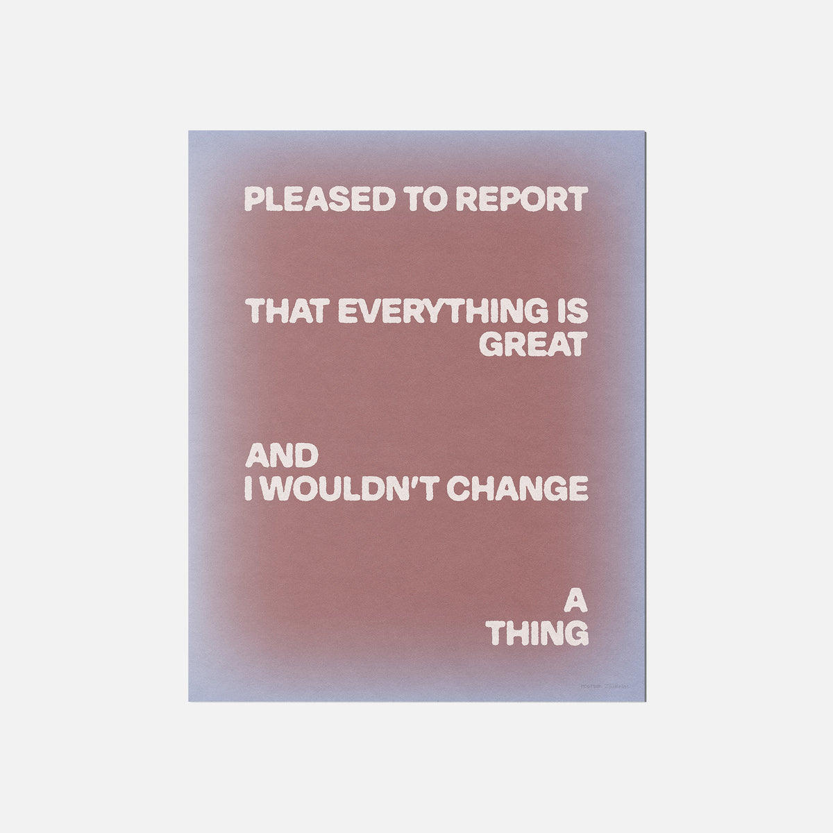 PLEASED PRINT