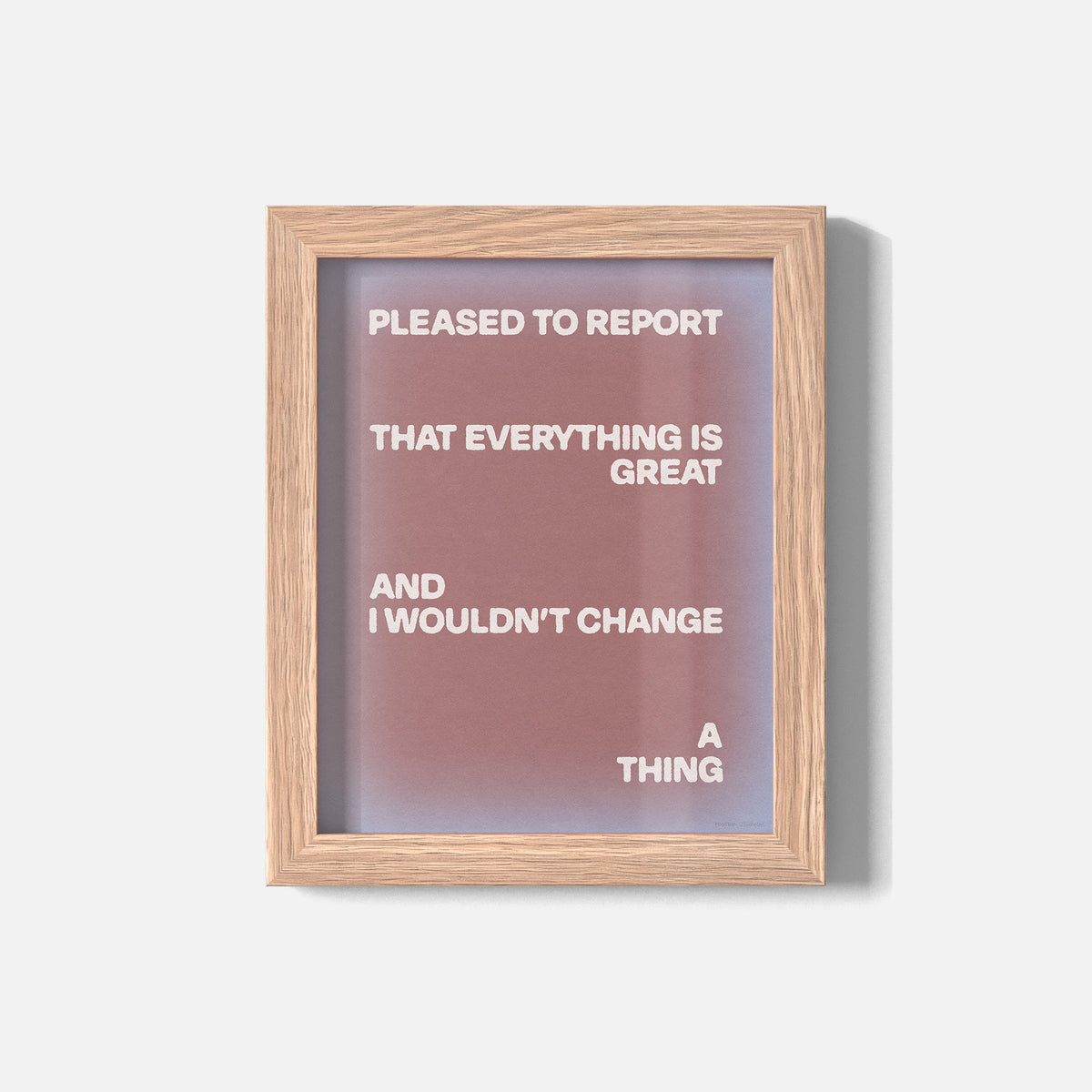 PLEASED PRINT